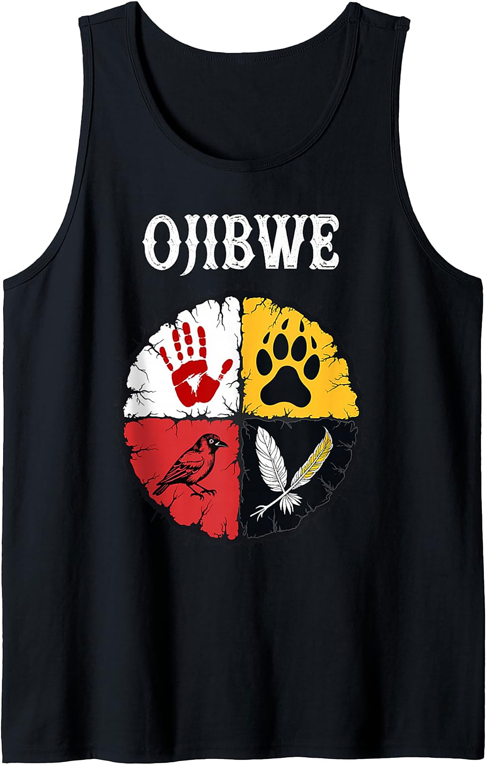 Ojibwe Graphic Tank Top Indigenous Heritage Sleeveless Shirt