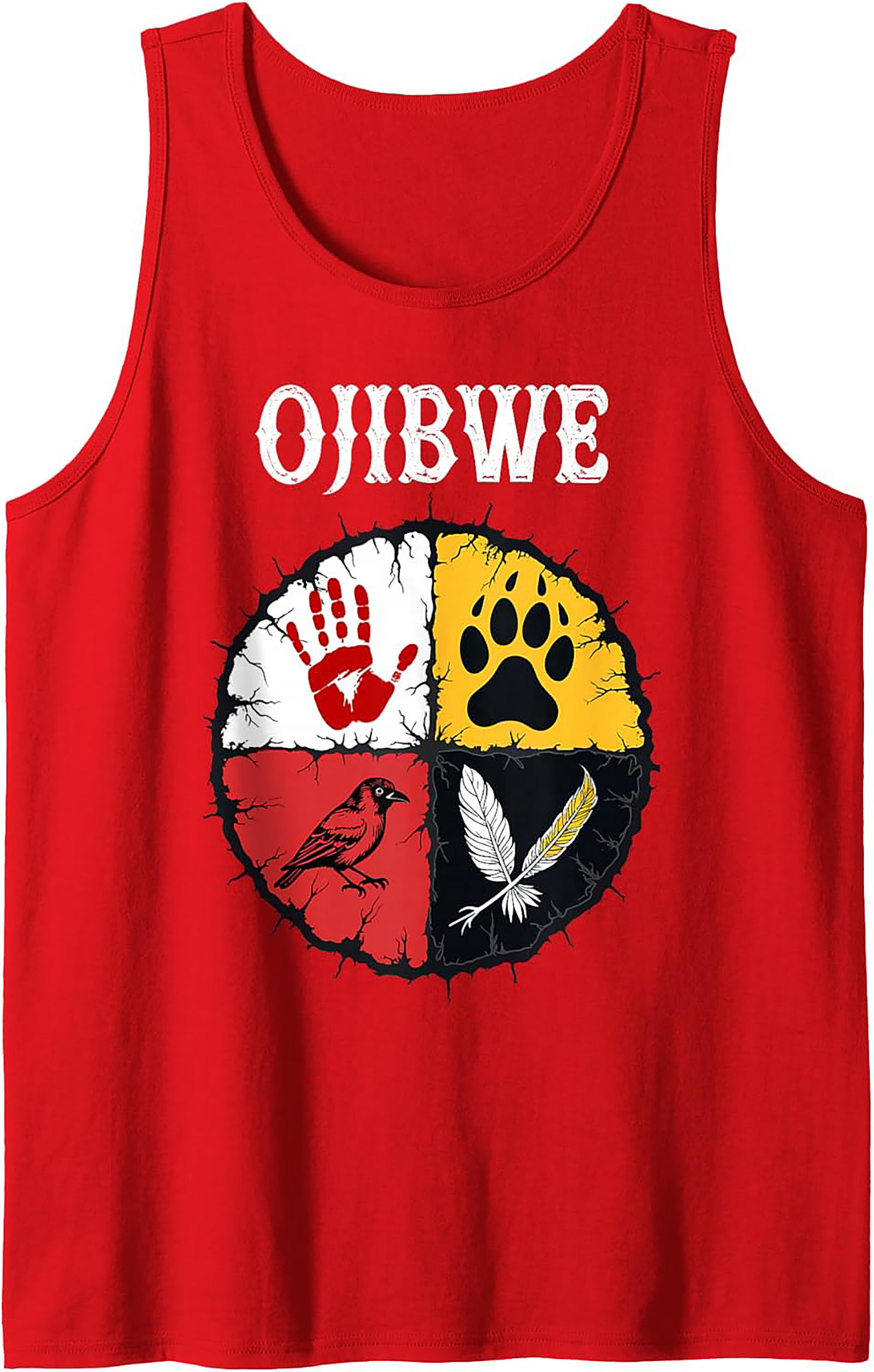 Ojibwe Graphic Tank Top Indigenous Heritage Sleeveless Shirt