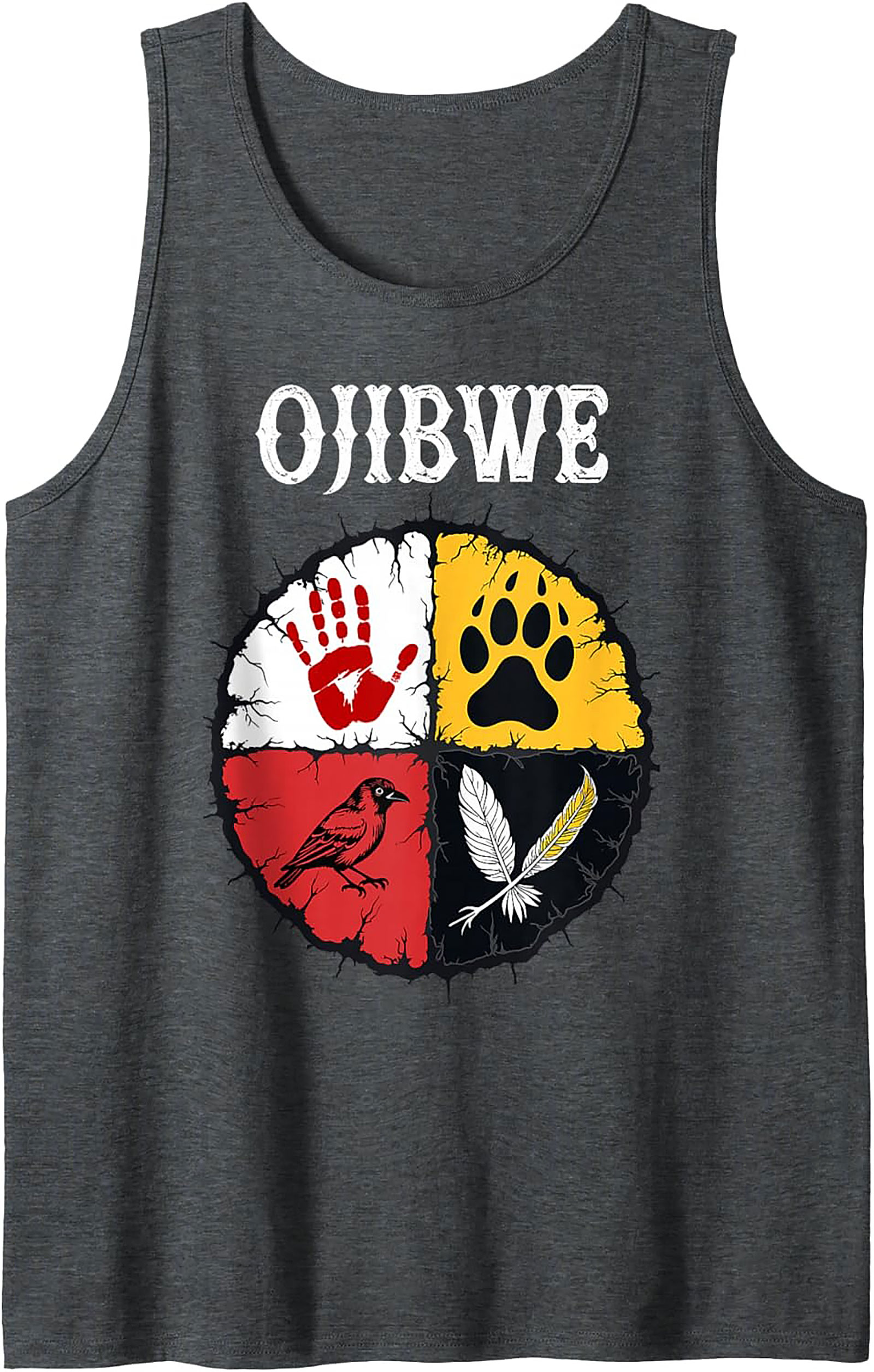 Ojibwe Graphic Tank Top Indigenous Heritage Sleeveless Shirt