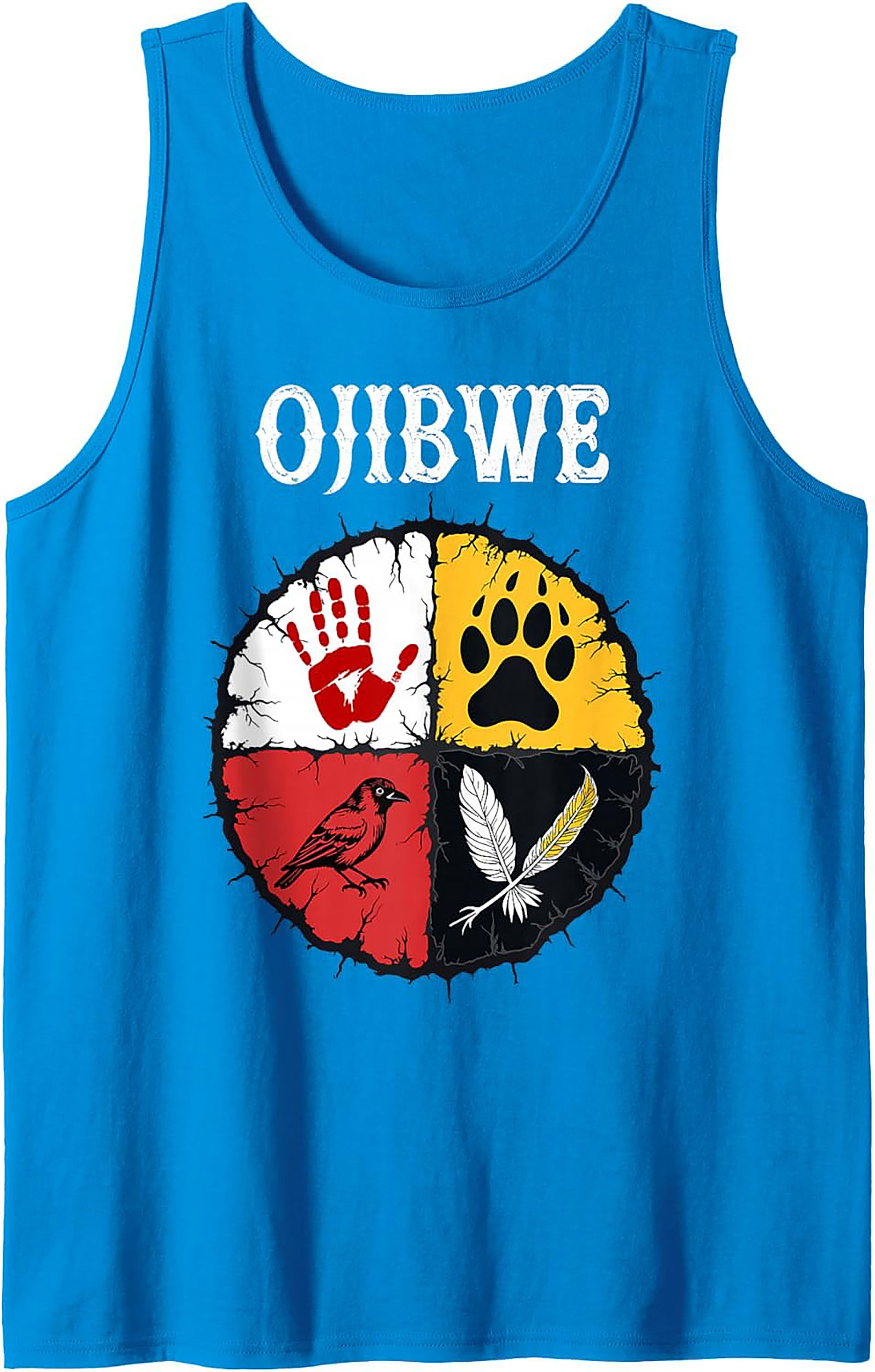 Ojibwe Graphic Tank Top Indigenous Heritage Sleeveless Shirt