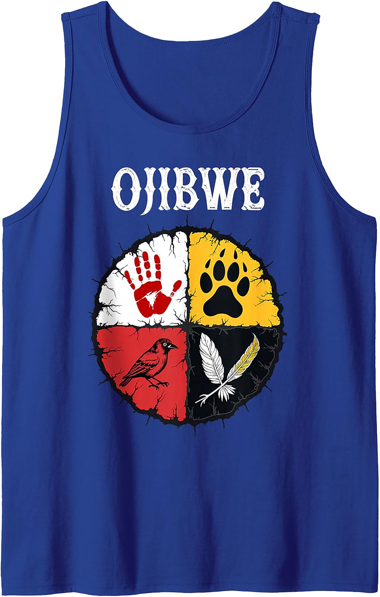 Ojibwe Graphic Tank Top Indigenous Heritage Sleeveless Shirt