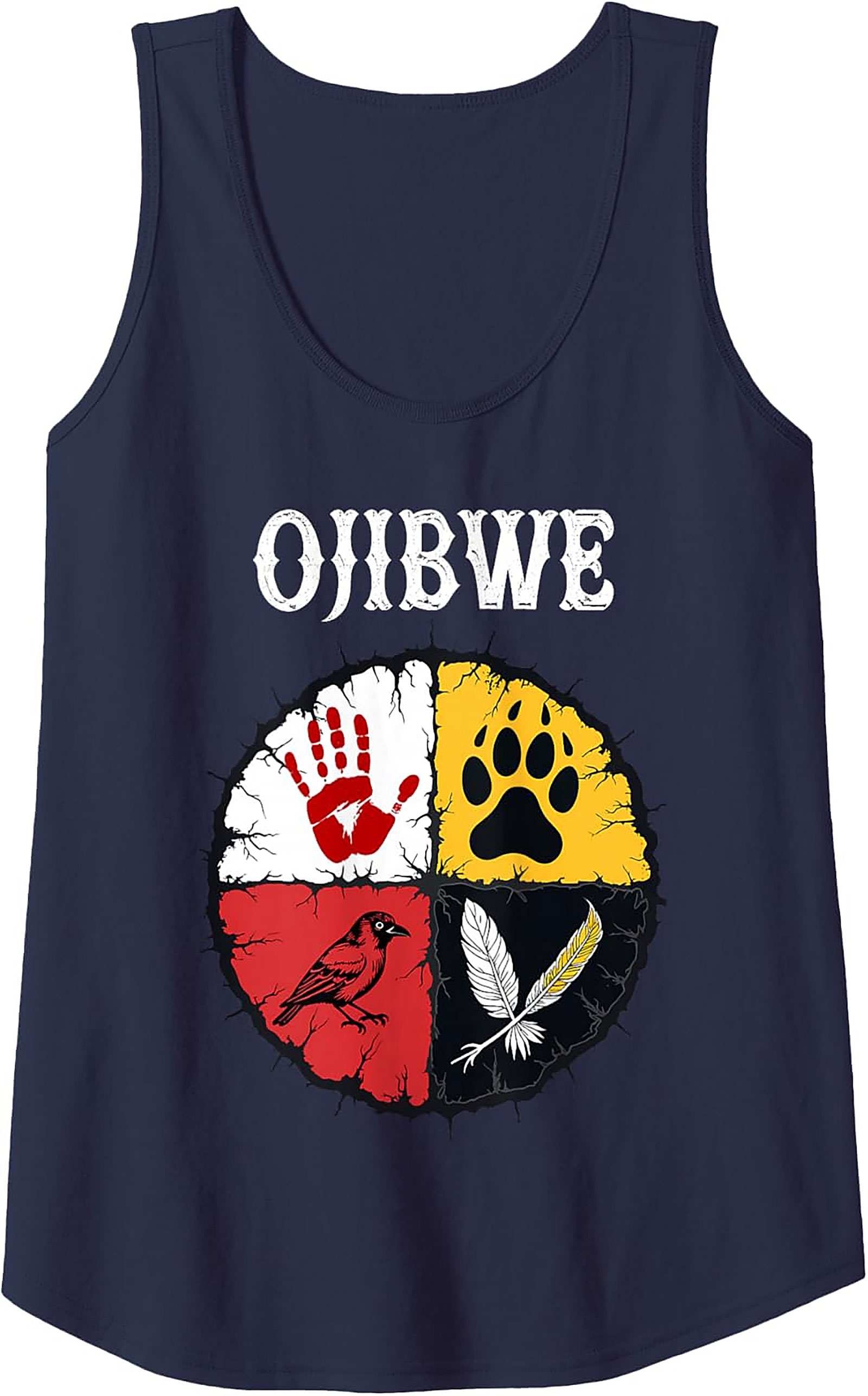 Ojibwe Graphic Tank Top Indigenous Heritage Sleeveless Shirt