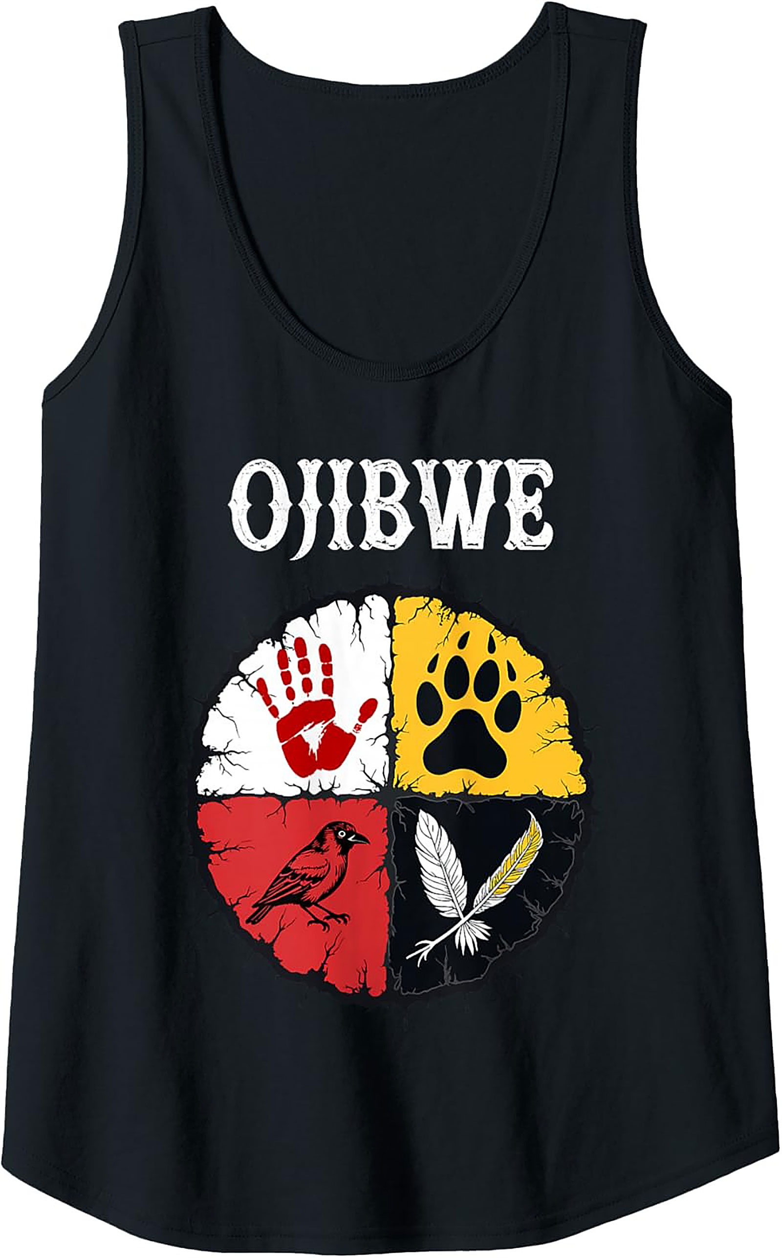 Ojibwe Graphic Tank Top Indigenous Heritage Sleeveless Shirt