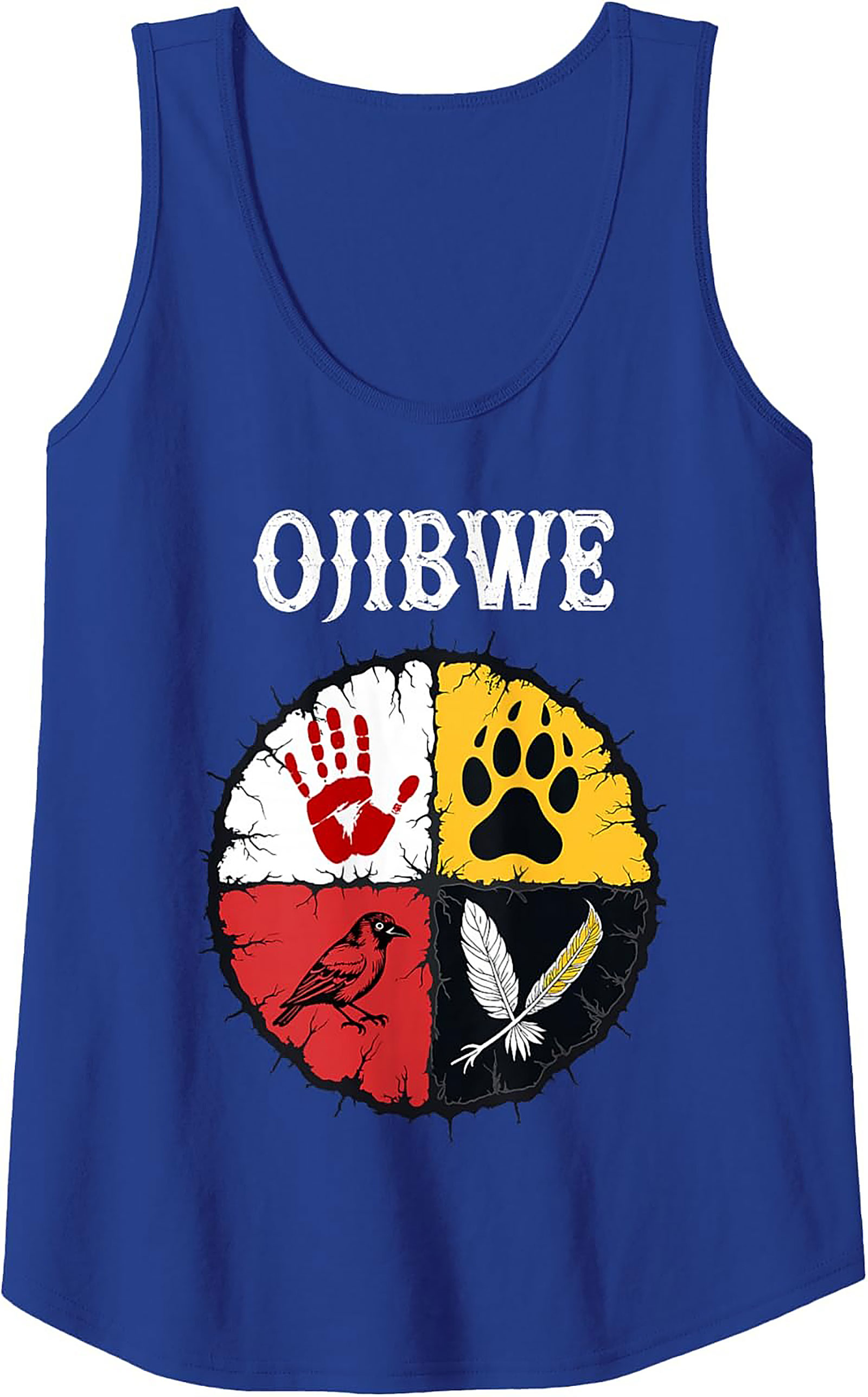 Ojibwe Graphic Tank Top Indigenous Heritage Sleeveless Shirt
