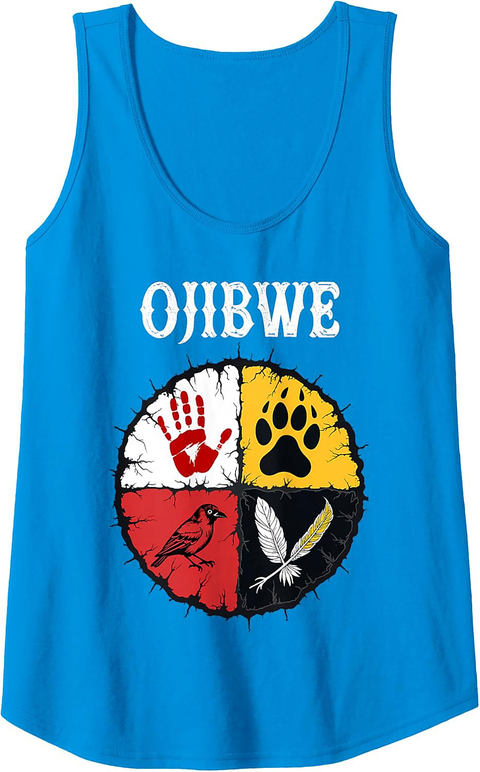 Ojibwe Graphic Tank Top Indigenous Heritage Sleeveless Shirt