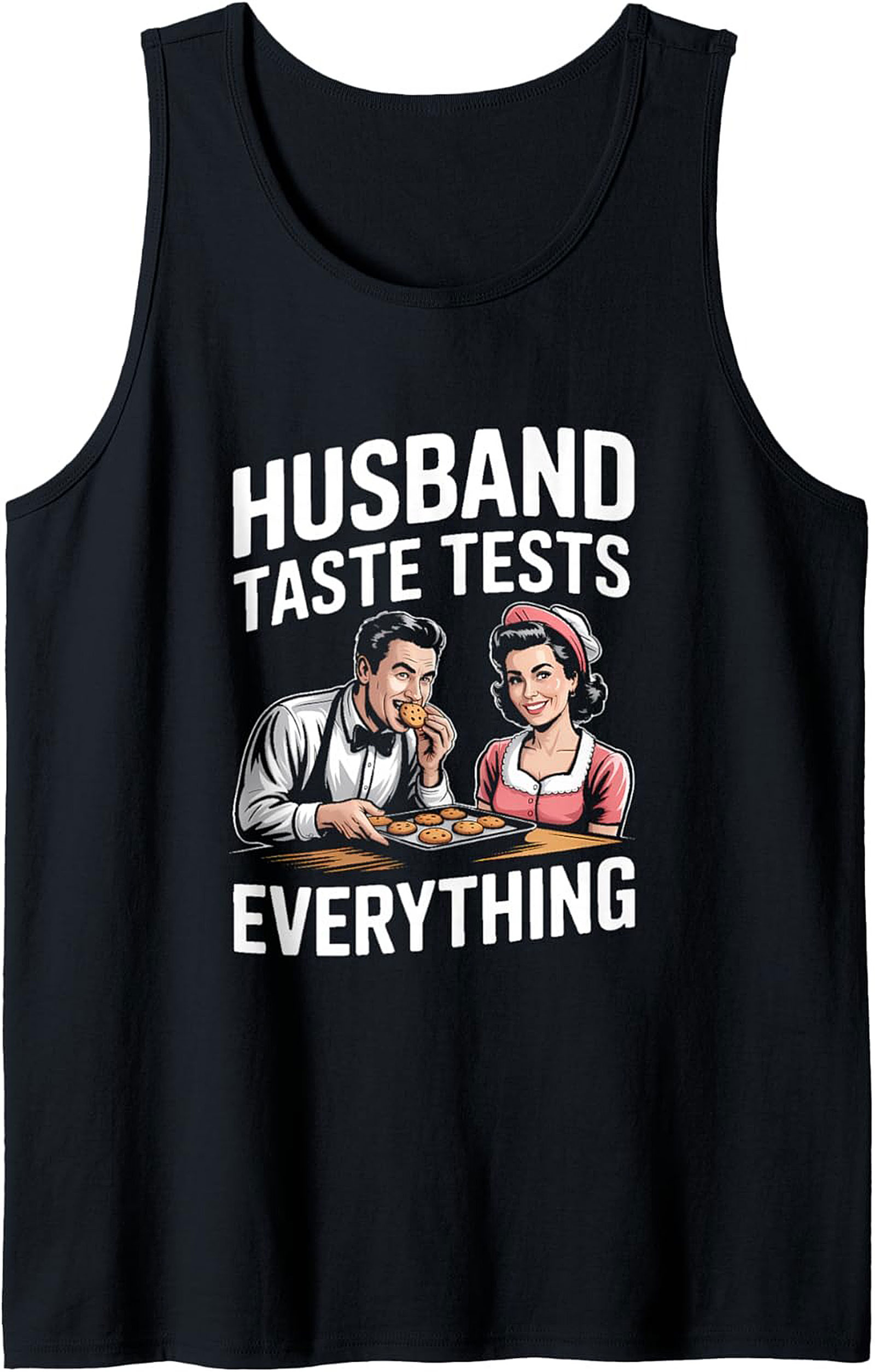 Funny Husband Taste Tester Graphic Tank Sleeveless Shirt