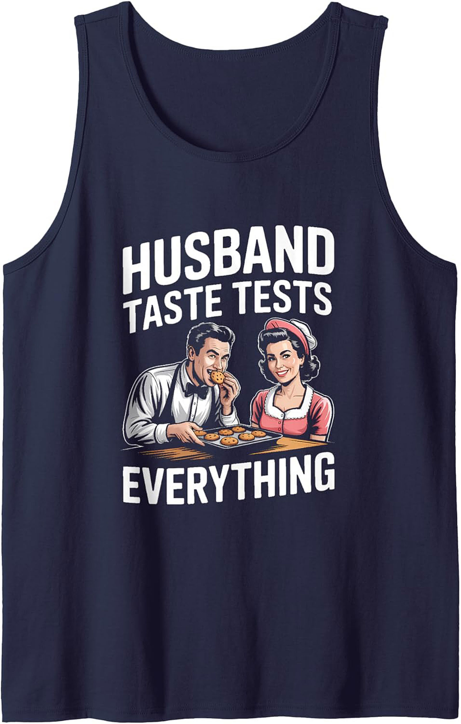 Funny Husband Taste Tester Graphic Tank Sleeveless Shirt