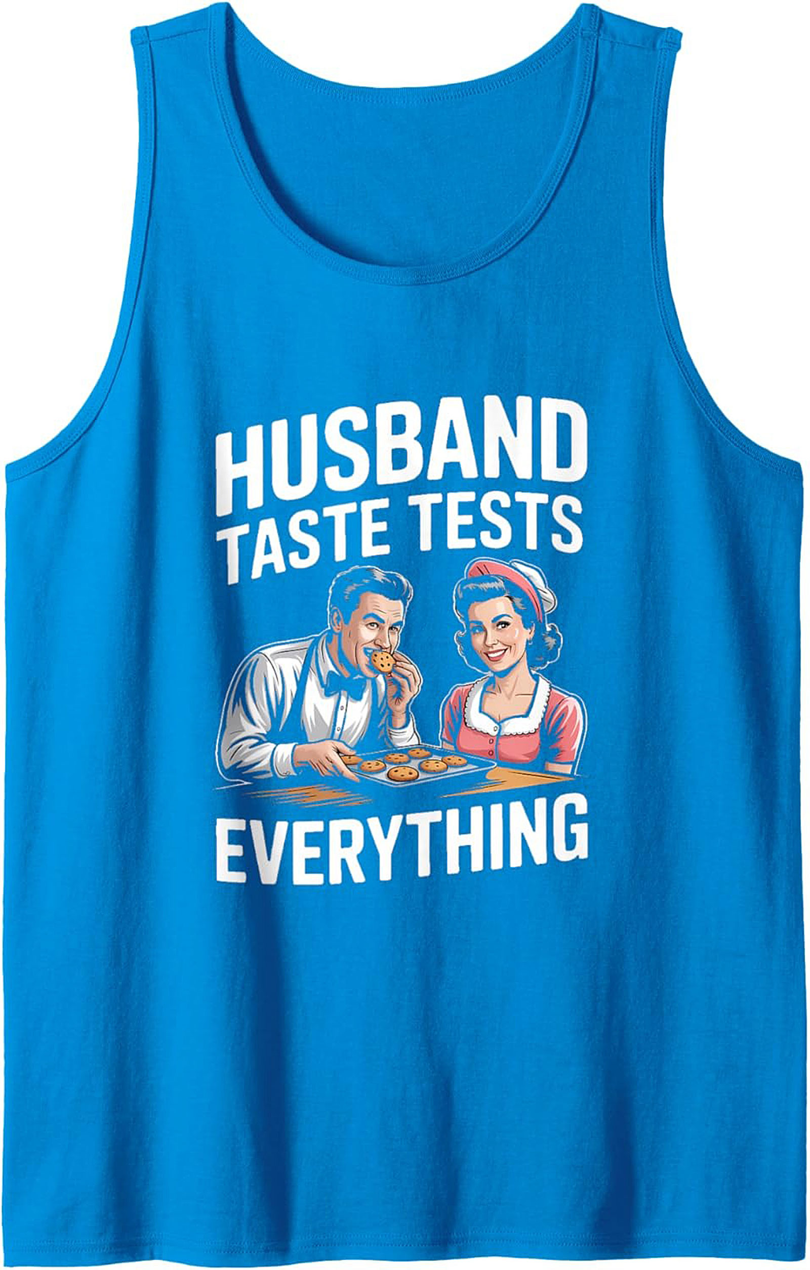 Funny Husband Taste Tester Graphic Tank Sleeveless Shirt
