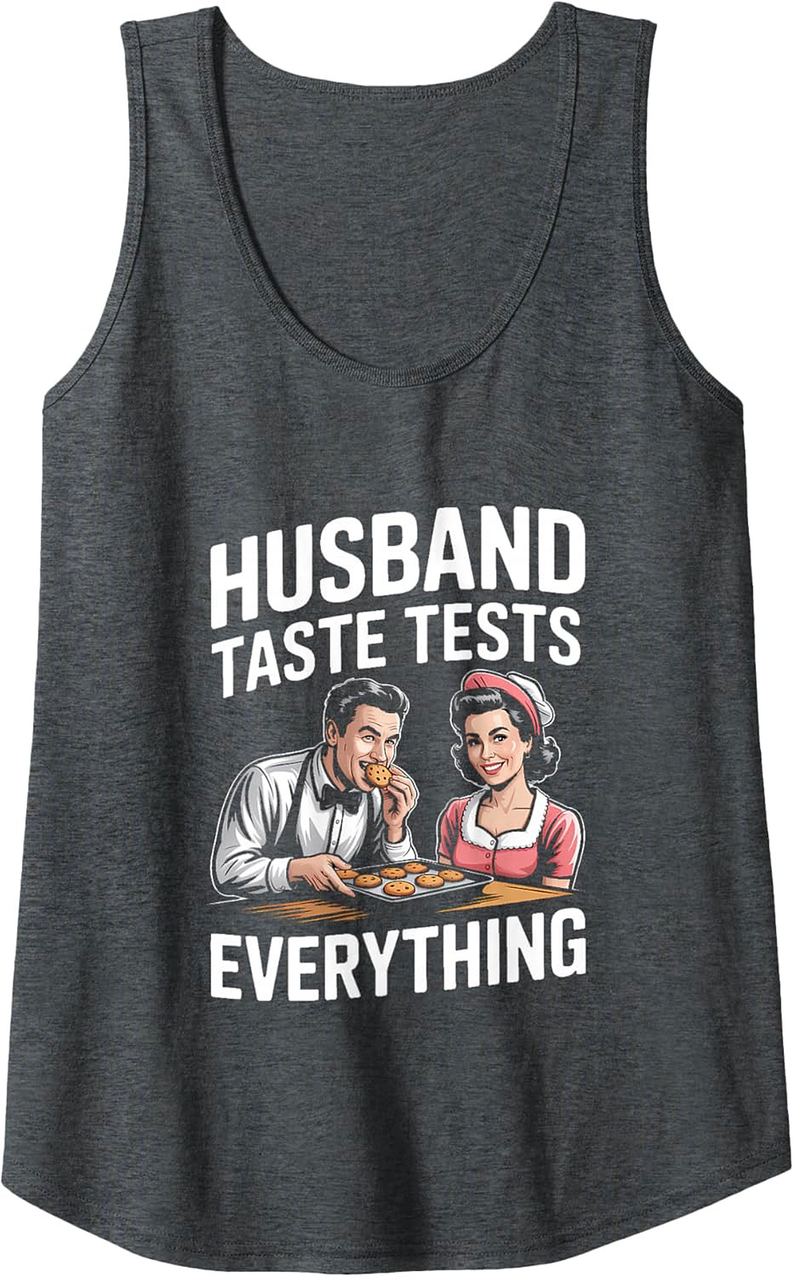 Funny Husband Taste Tester Graphic Tank Sleeveless Shirt