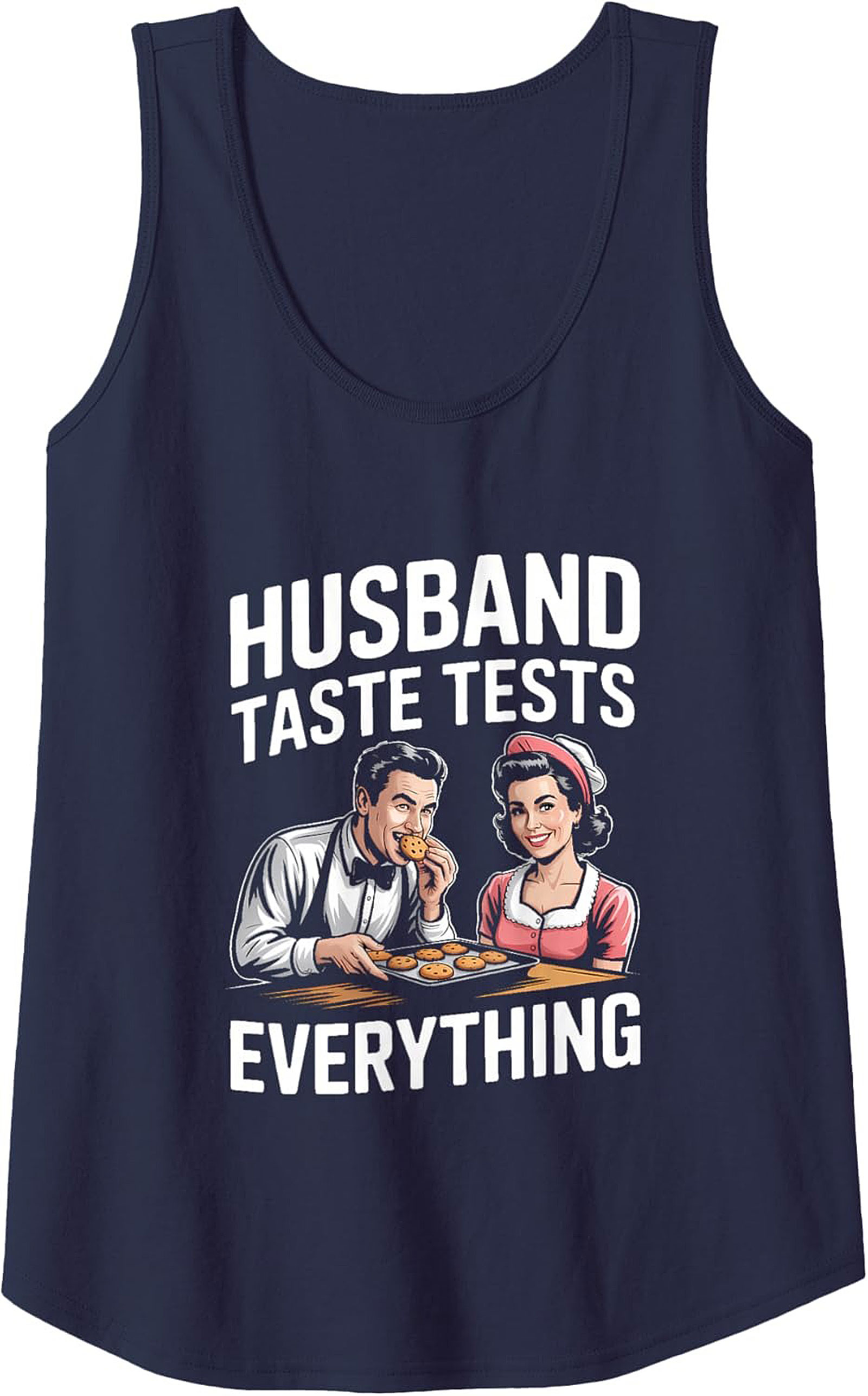 Funny Husband Taste Tester Graphic Tank Sleeveless Shirt