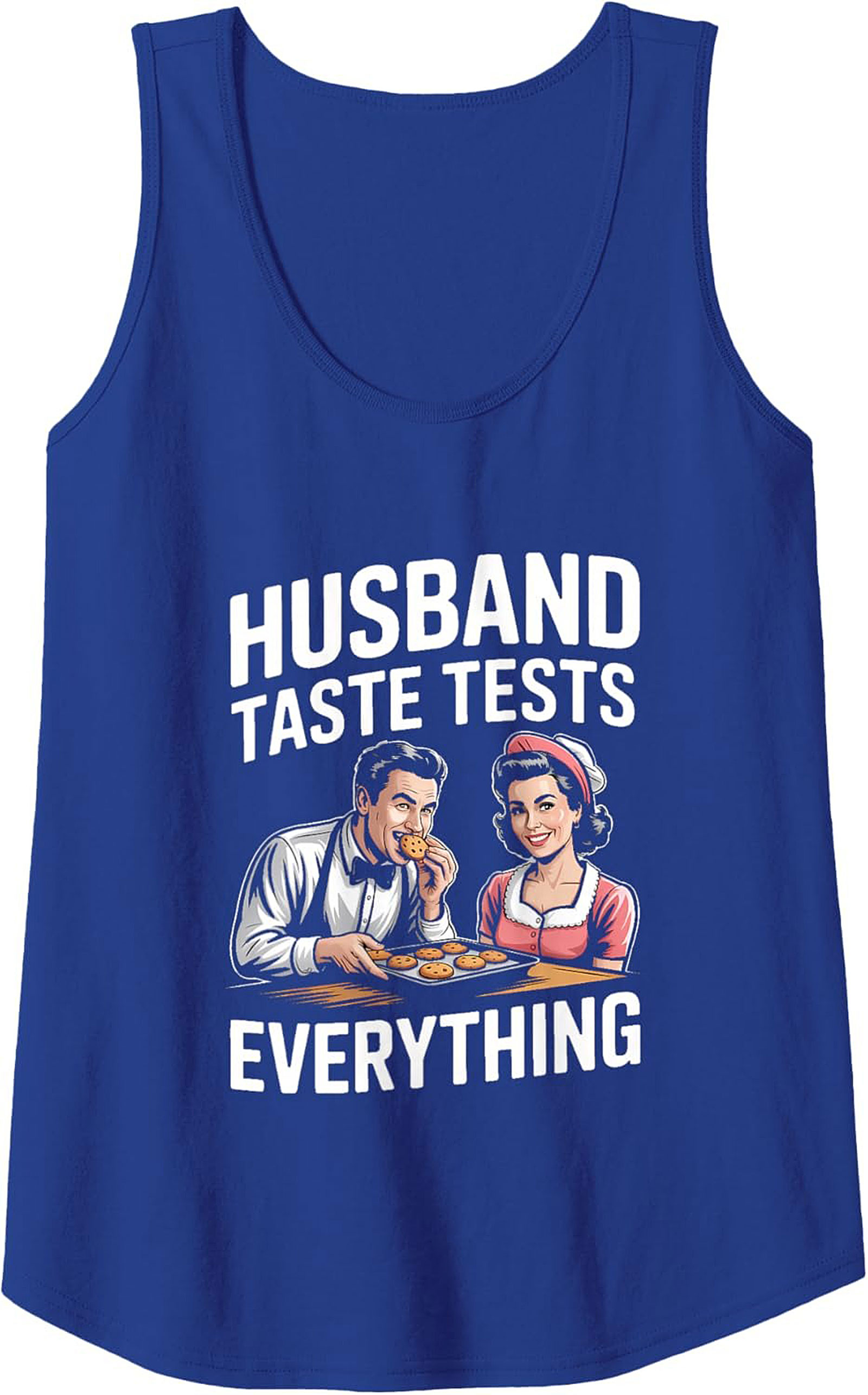Funny Husband Taste Tester Graphic Tank Sleeveless Shirt