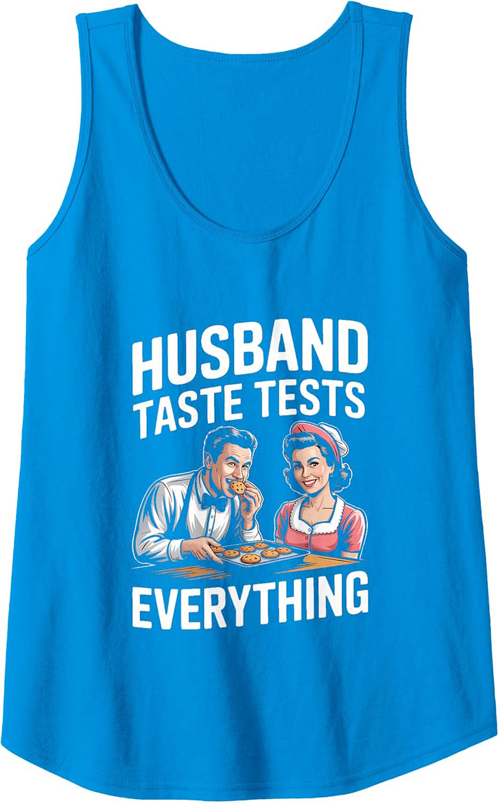 Funny Husband Taste Tester Graphic Tank Sleeveless Shirt