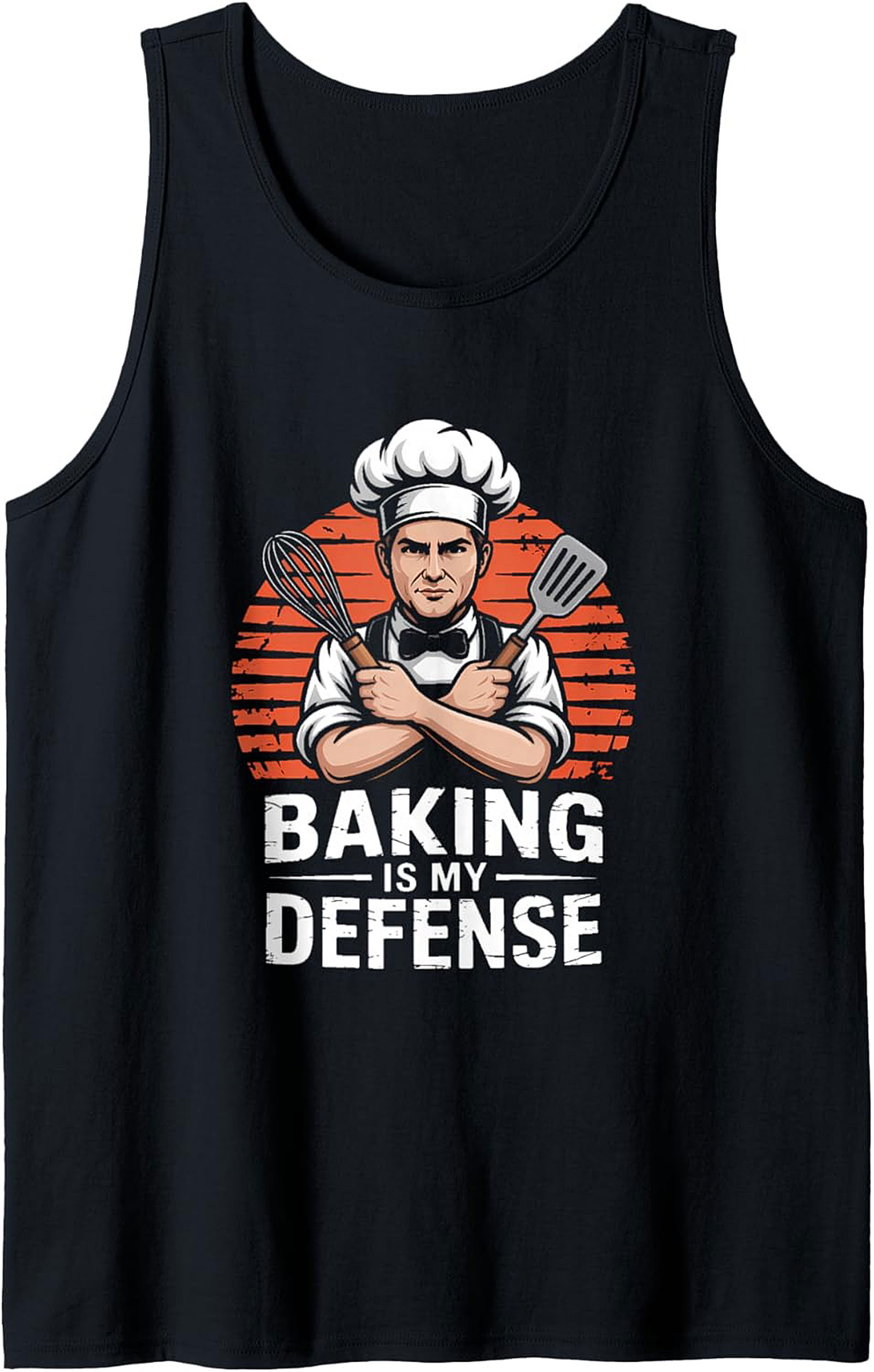 Baking Is My Defense Tank Top Funny Chef Gift Idea