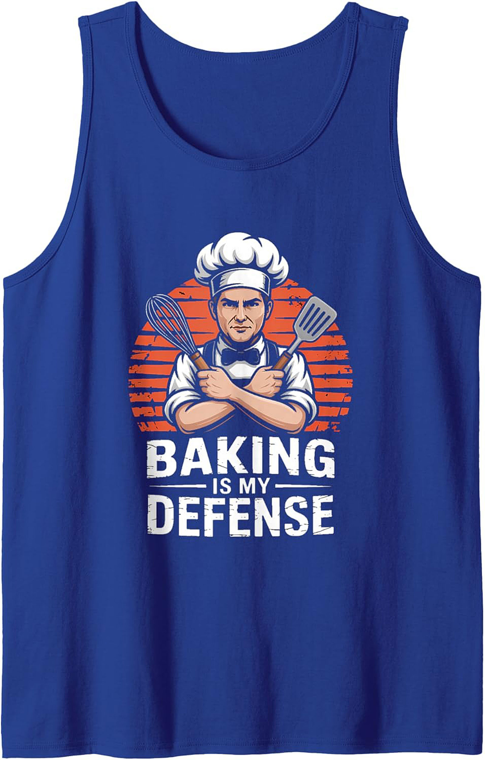 Baking Is My Defense Tank Top Funny Chef Gift Idea