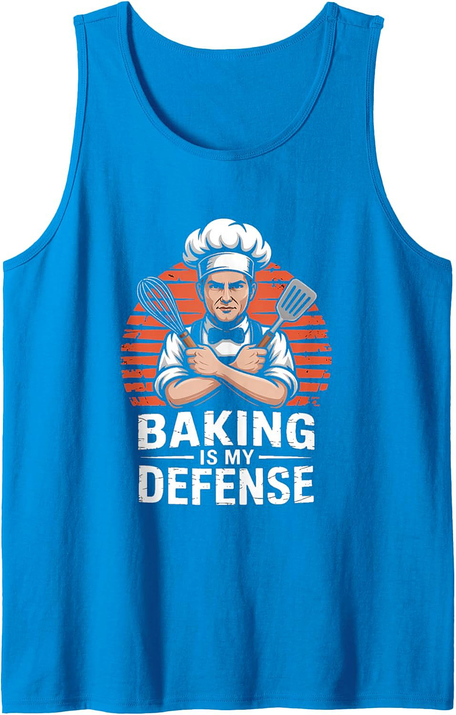 Baking Is My Defense Tank Top Funny Chef Gift Idea