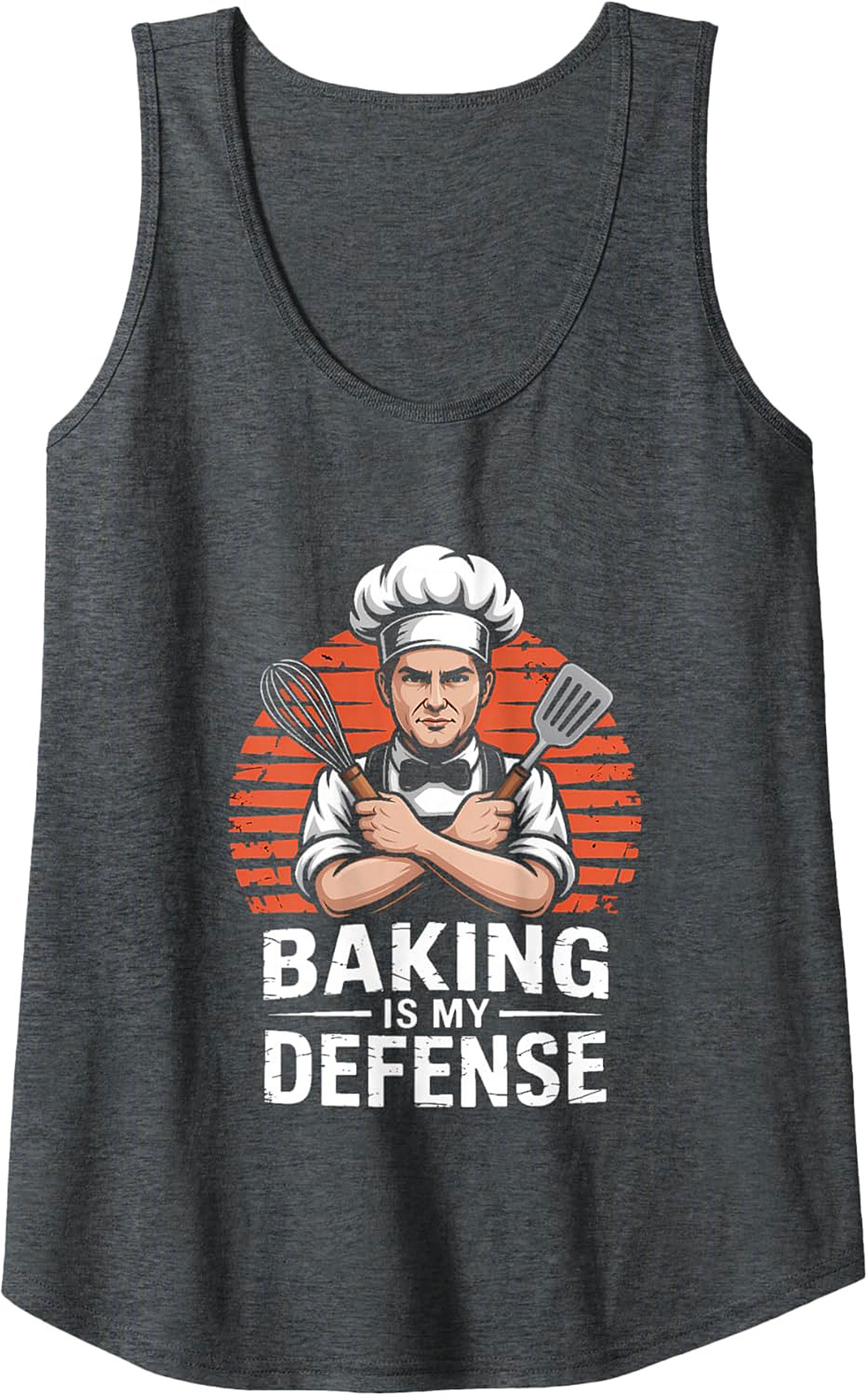 Baking Is My Defense Tank Top Funny Chef Gift Idea