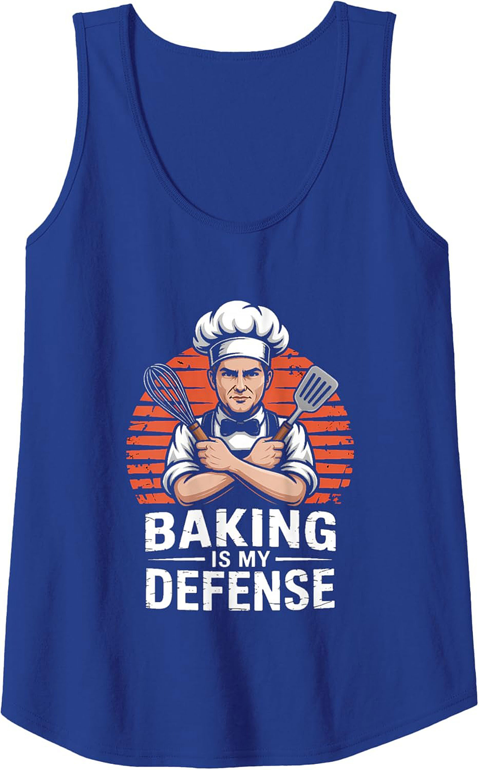 Baking Is My Defense Tank Top Funny Chef Gift Idea