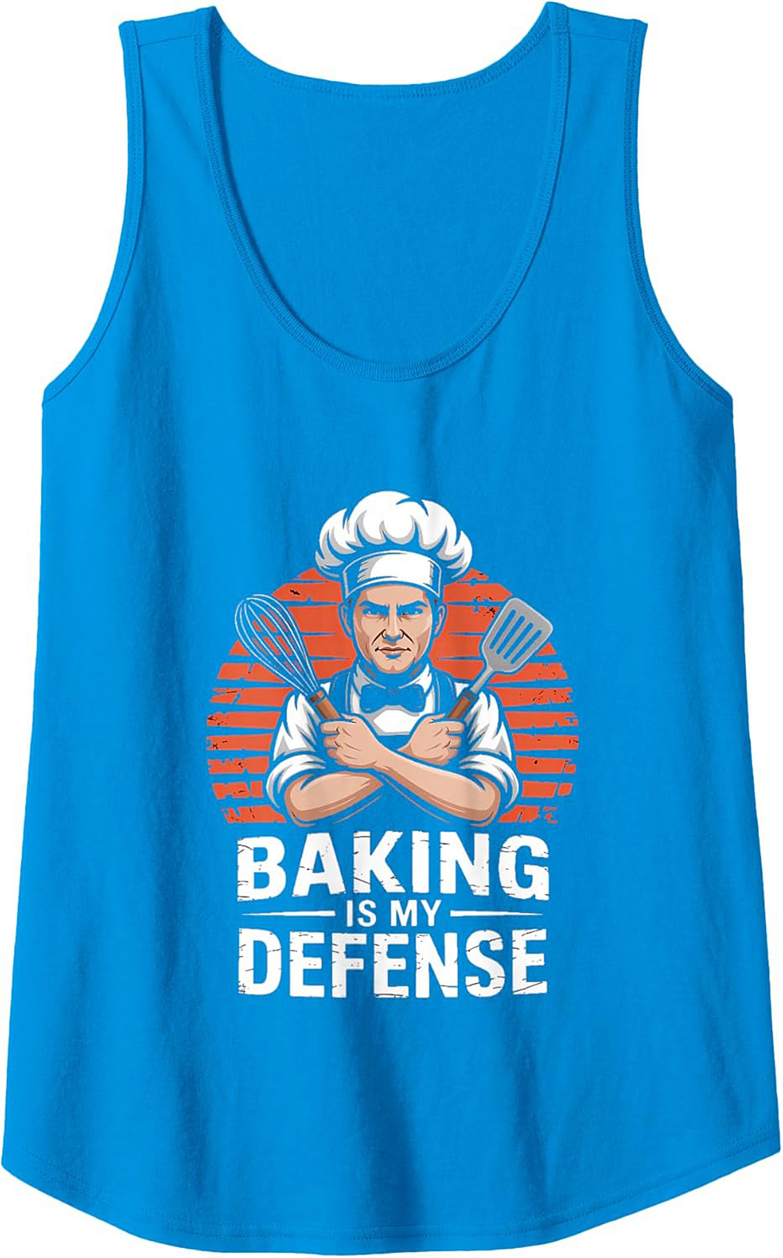 Baking Is My Defense Tank Top Funny Chef Gift Idea