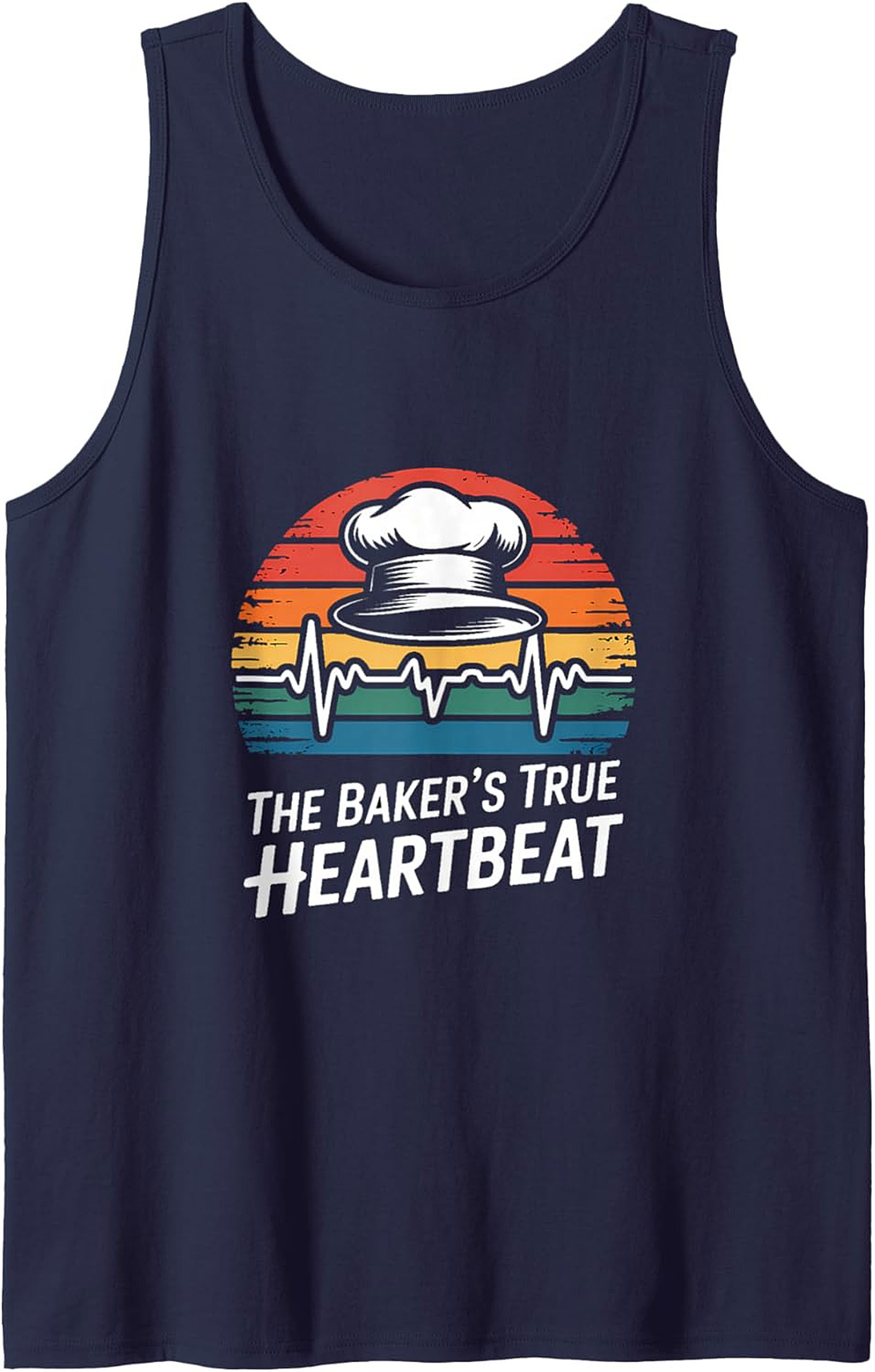 Baker Heartbeat Graphic Tank Top Culinary Gift Idea