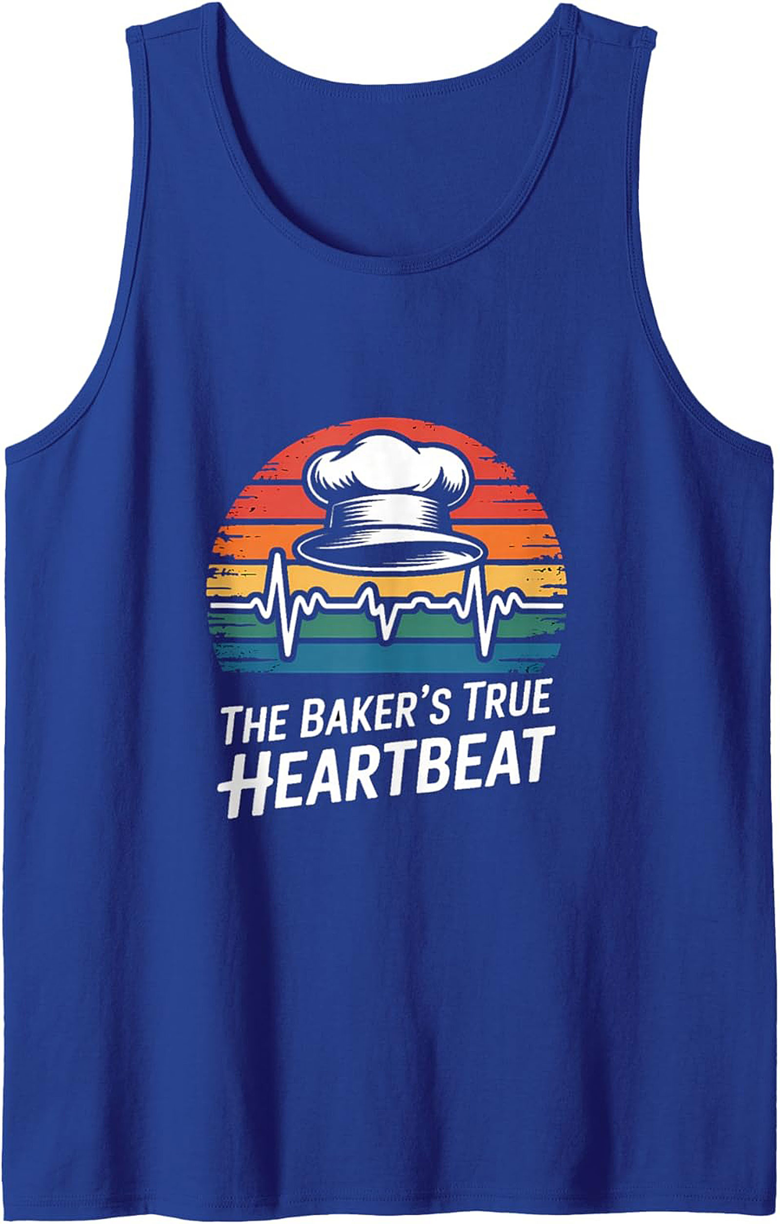 Baker Heartbeat Graphic Tank Top Culinary Gift Idea