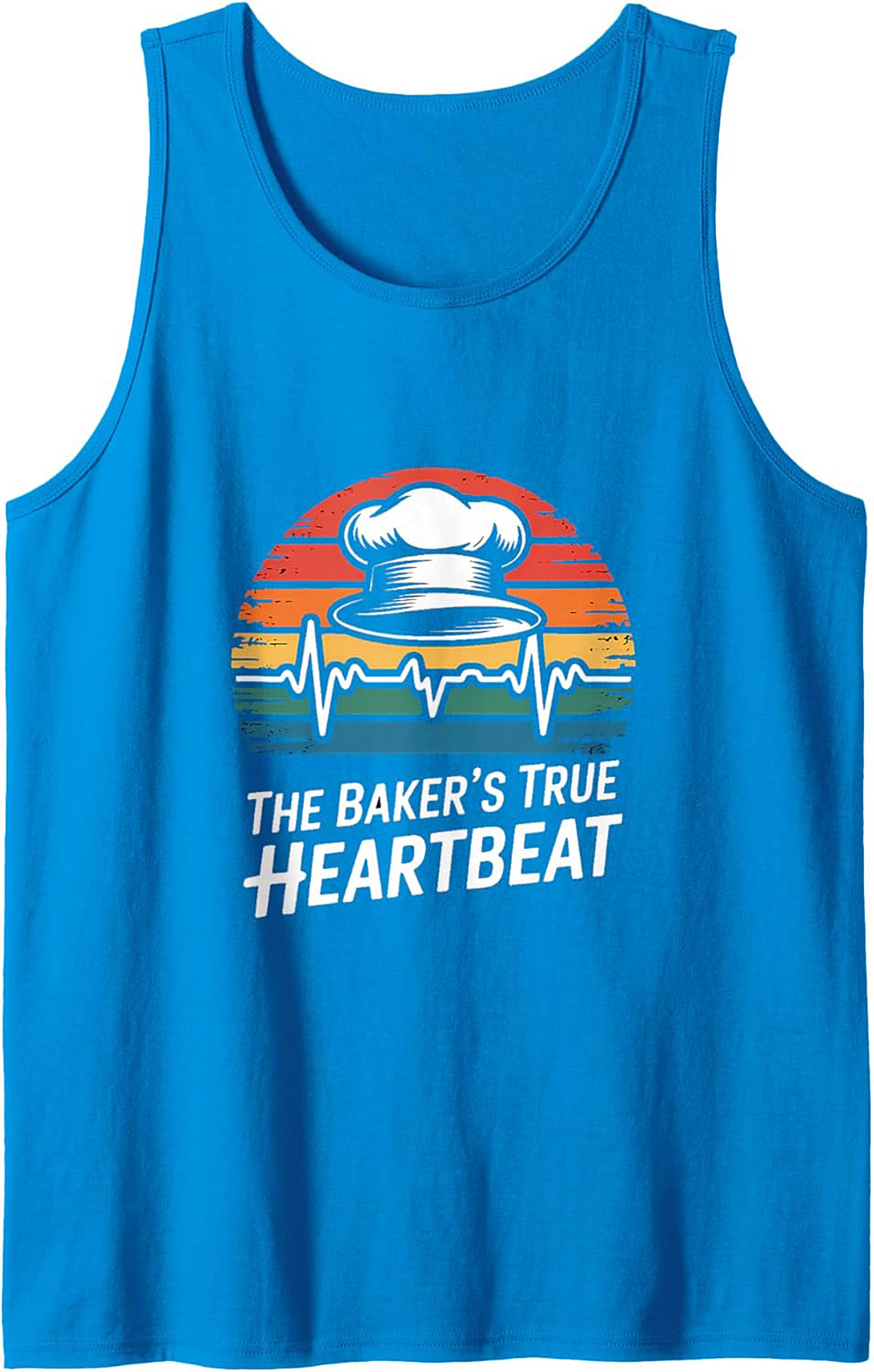 Baker Heartbeat Graphic Tank Top Culinary Gift Idea