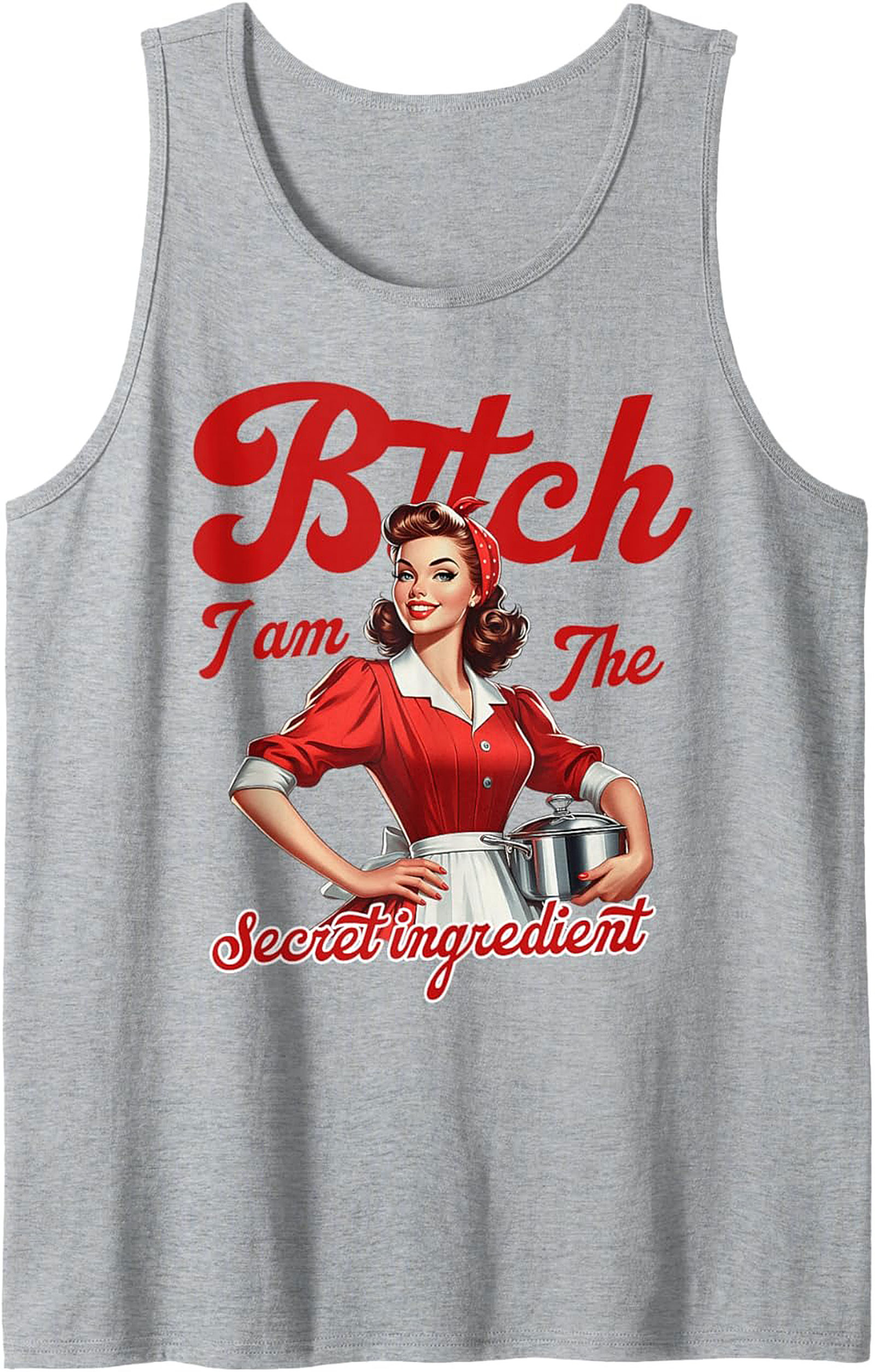 Sassy Pin-up Kitchen Graphic Tank Secret Ingredient