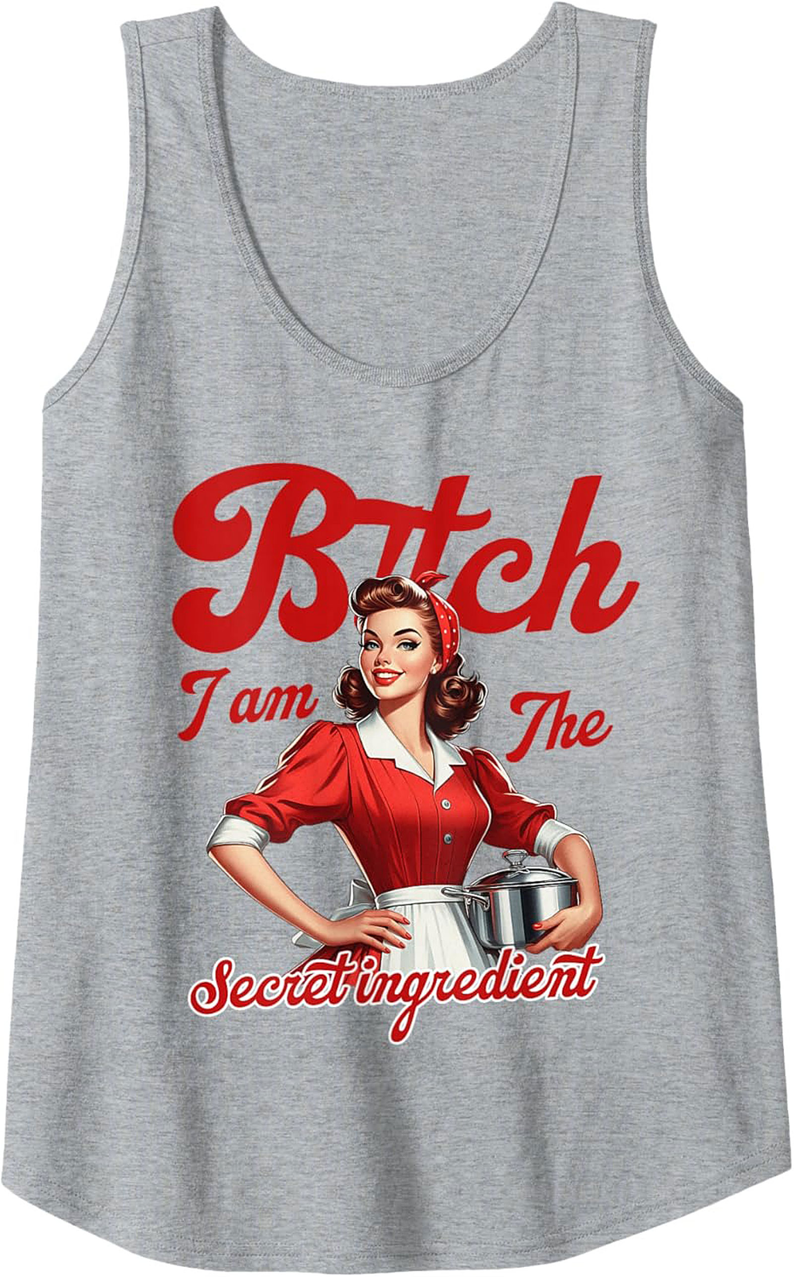 Sassy Pin-up Kitchen Graphic Tank Secret Ingredient