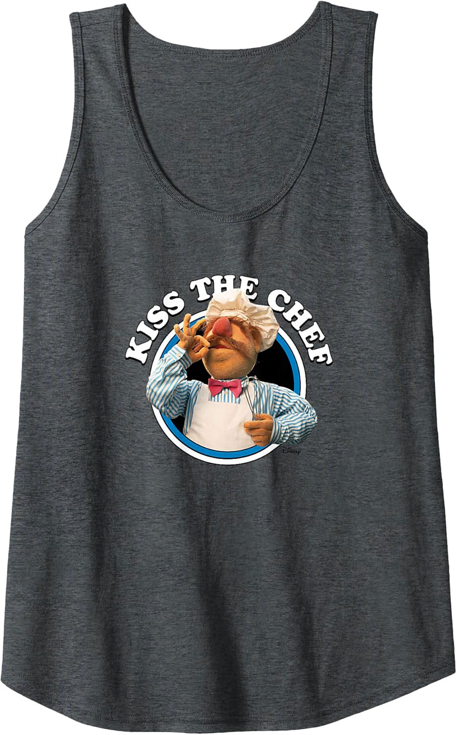Kiss The Chef Funny Graphic Tank