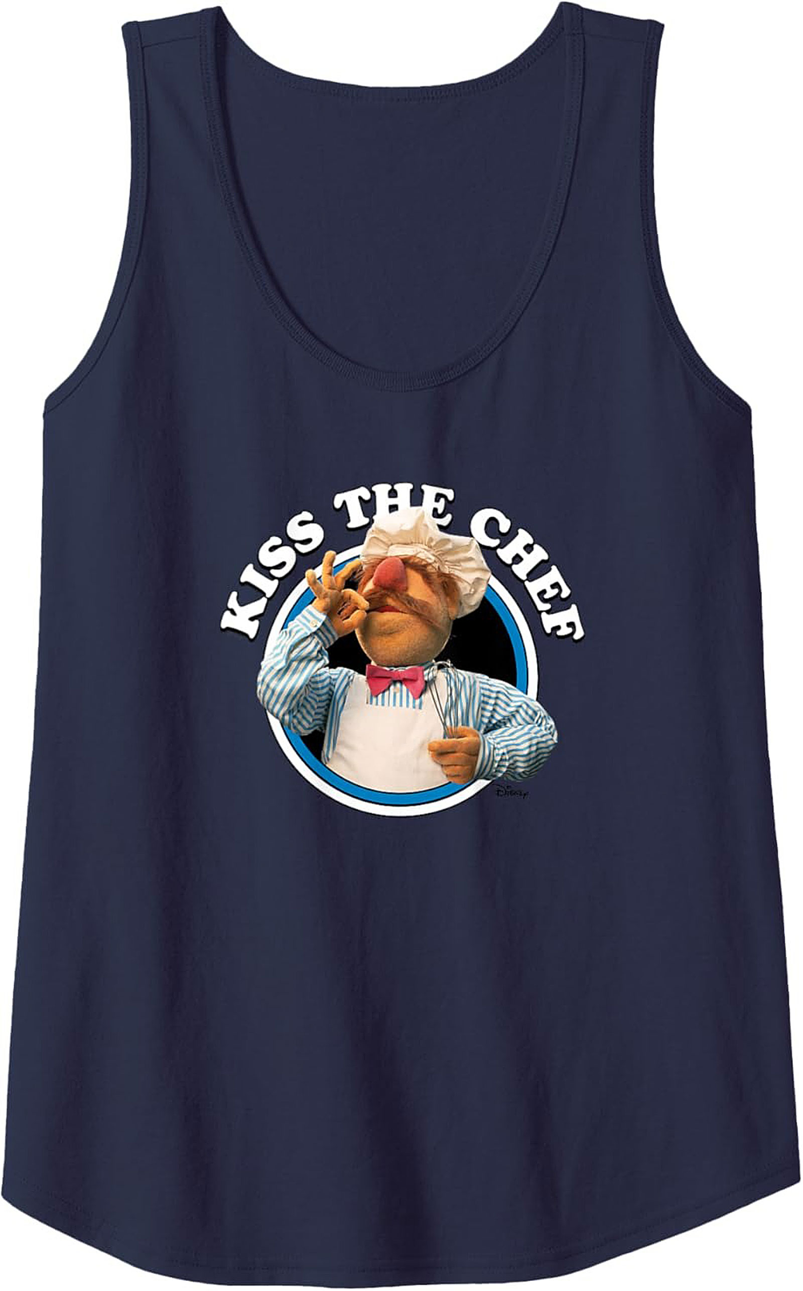 Kiss The Chef Funny Graphic Tank