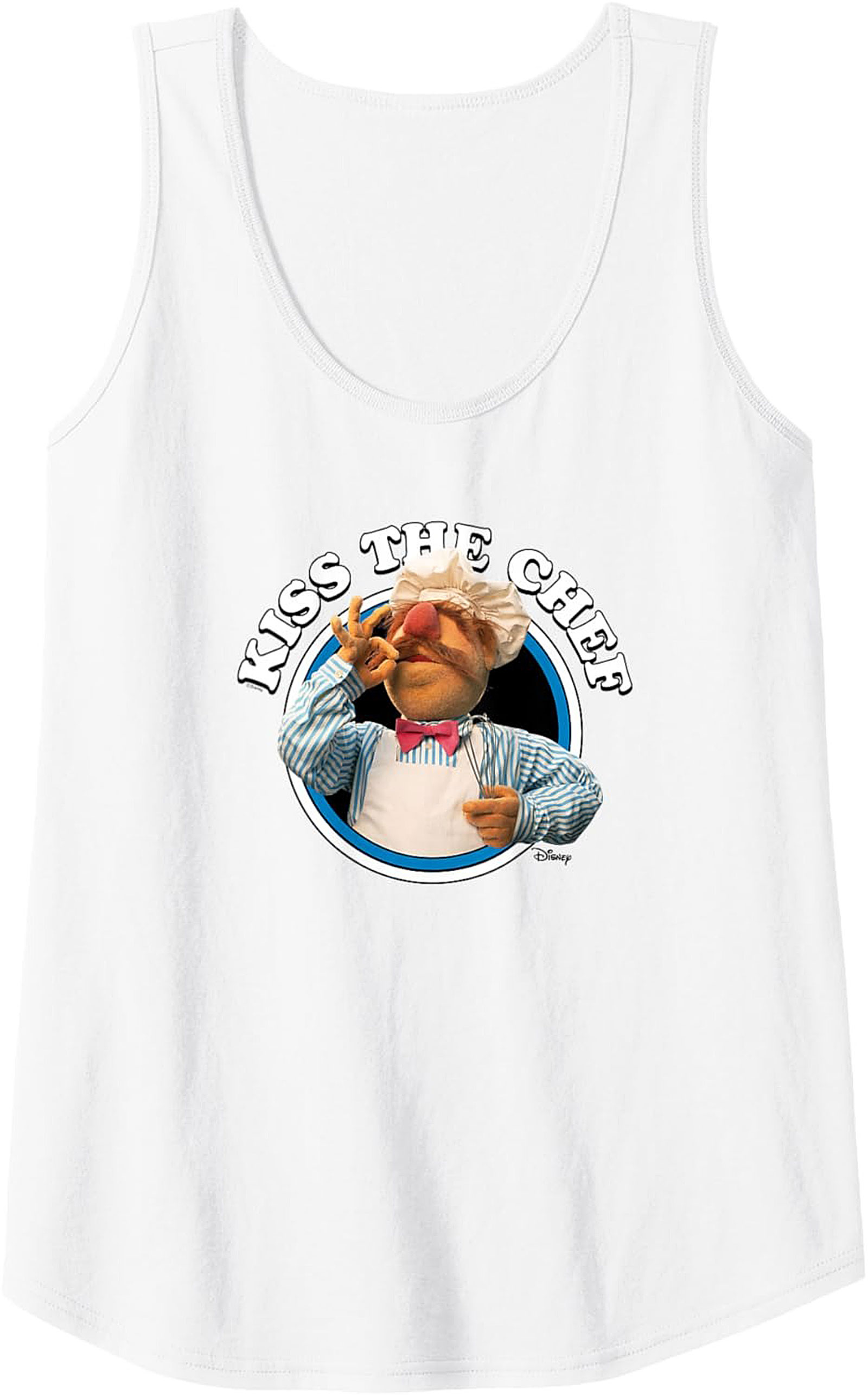 Kiss The Chef Funny Graphic Tank