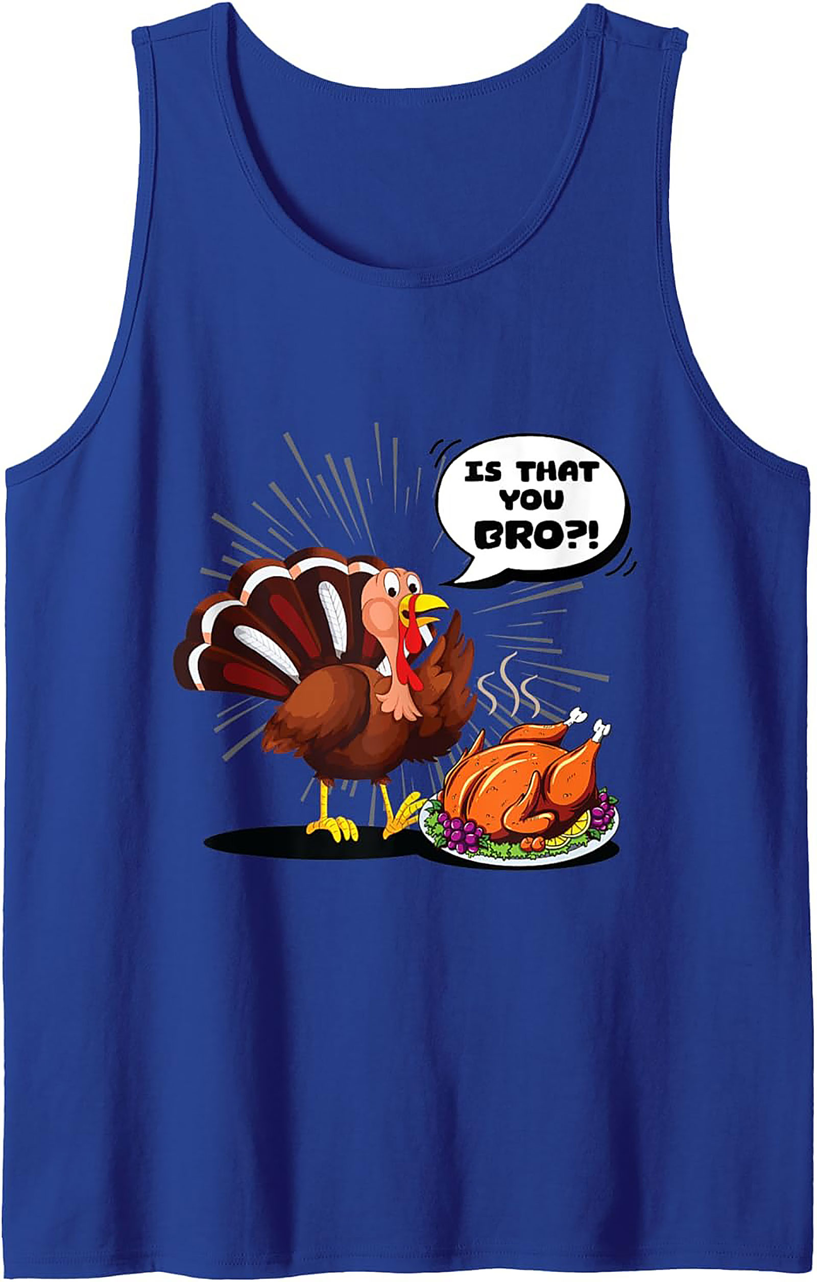 Funny Thanksgiving Turkey Bro Graphic Tank Top | Gift