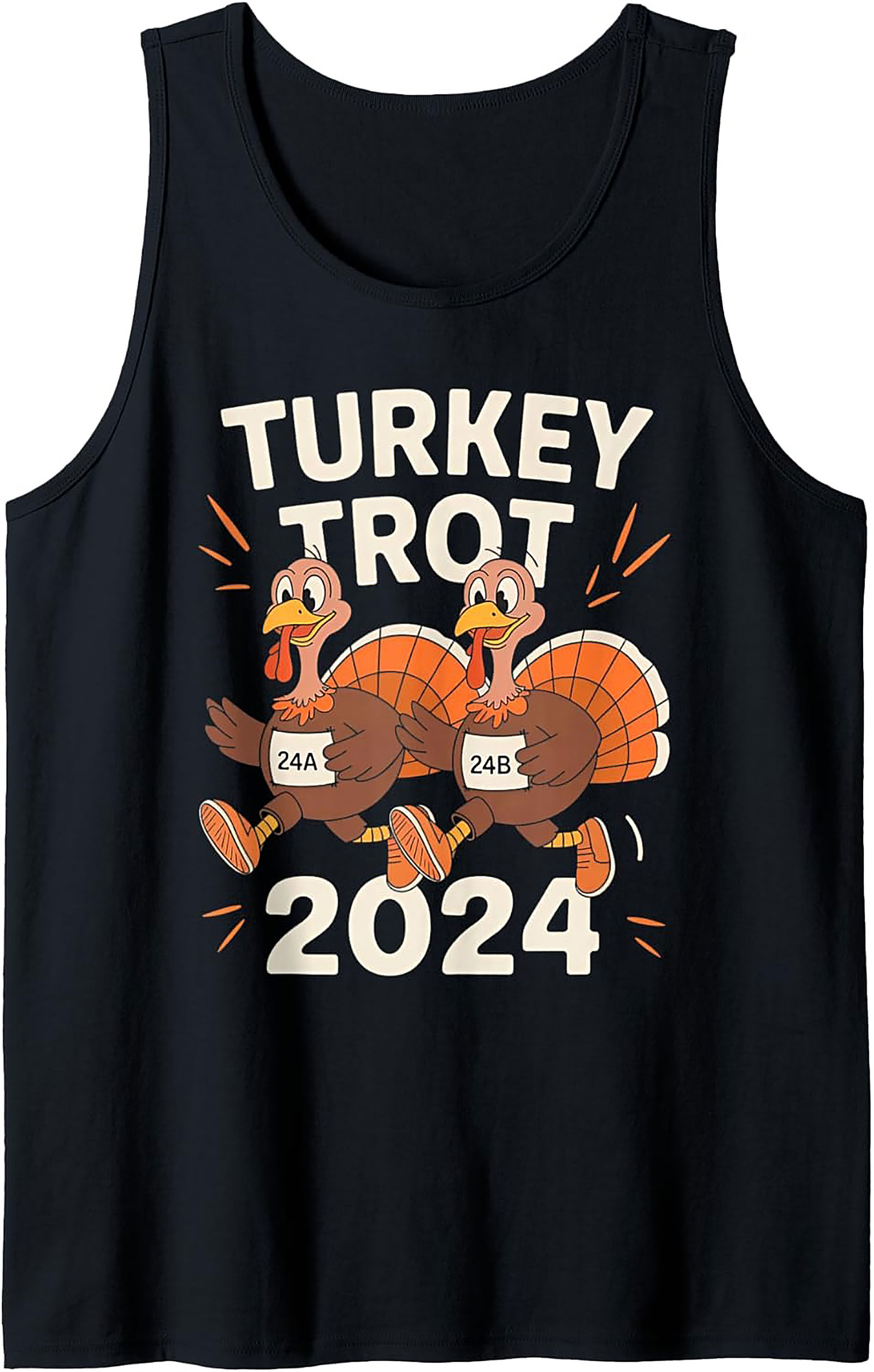 Turkey Trot 2024 Running Tank | Thanksgiving Sleeveless Shirt