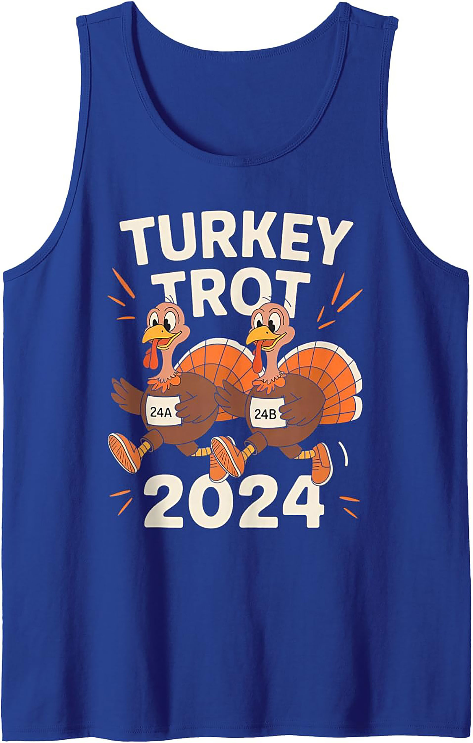 Turkey Trot 2024 Running Tank | Thanksgiving Sleeveless Shirt