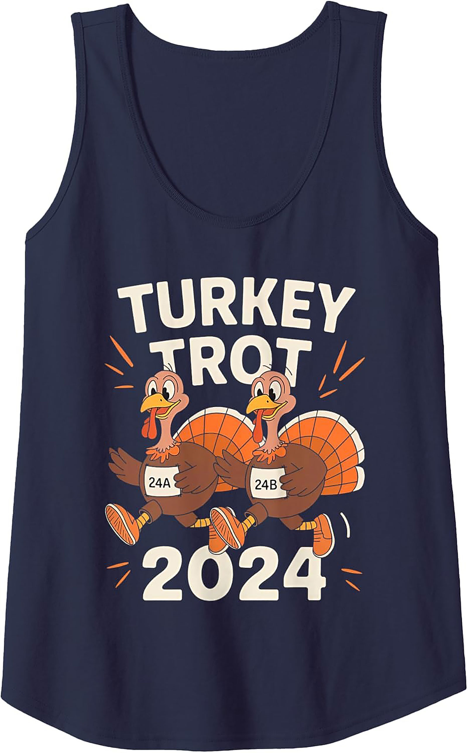 Turkey Trot 2024 Running Tank | Thanksgiving Sleeveless Shirt