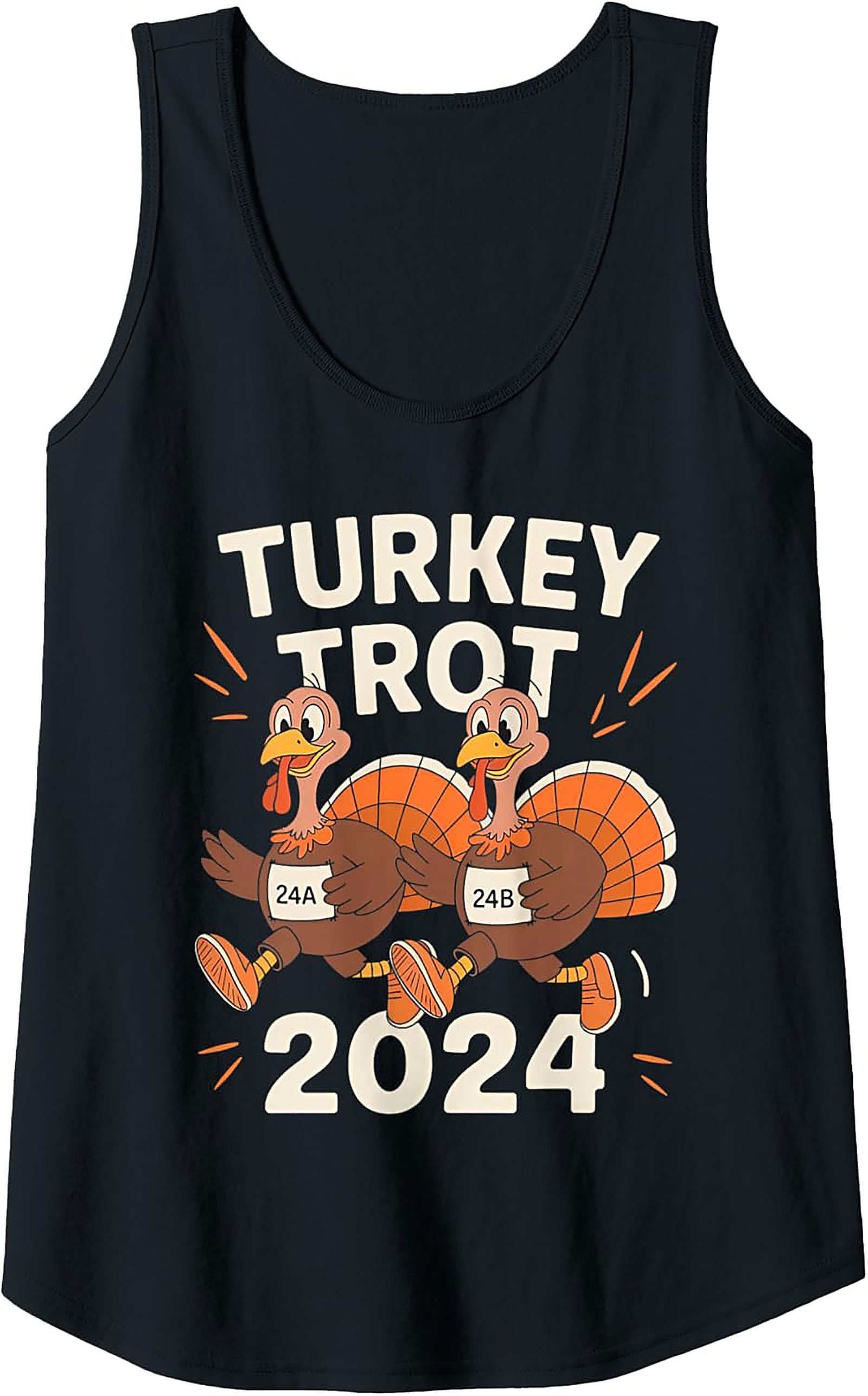Turkey Trot 2024 Running Tank | Thanksgiving Sleeveless Shirt