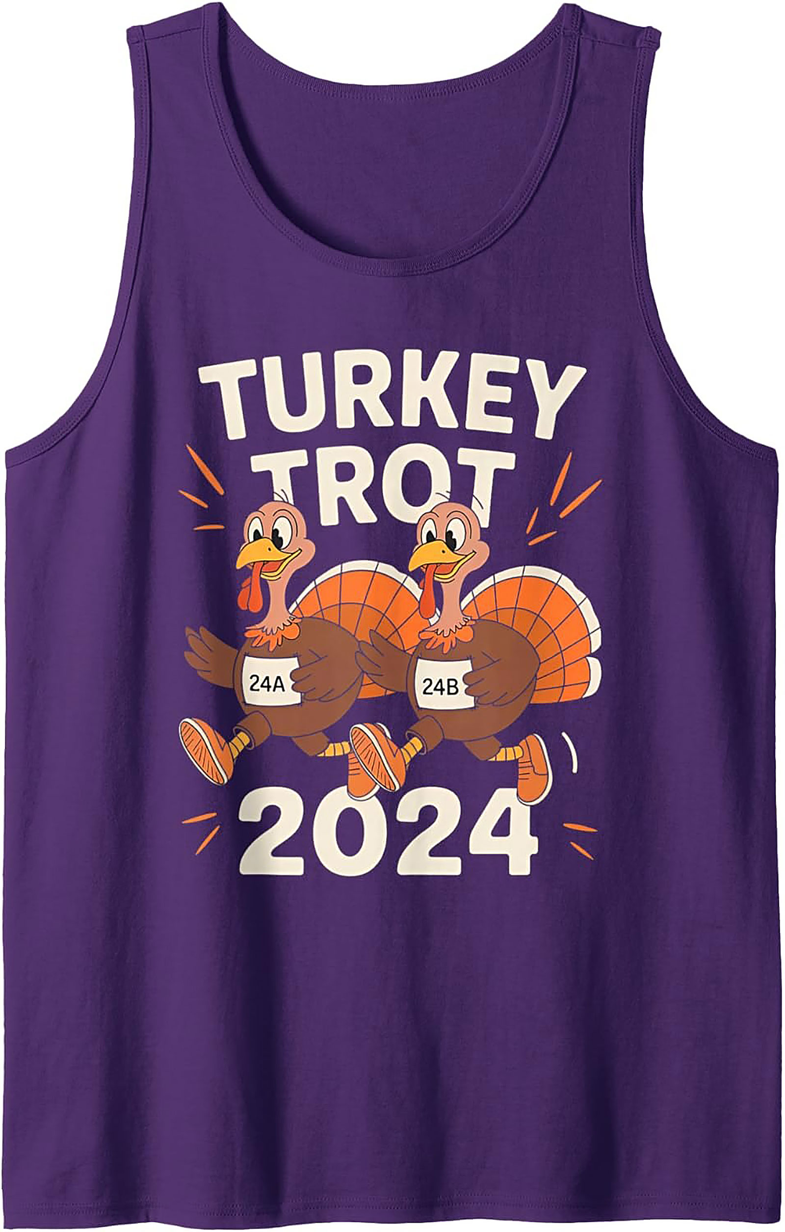 Turkey Trot 2024 Running Tank | Thanksgiving Sleeveless Shirt