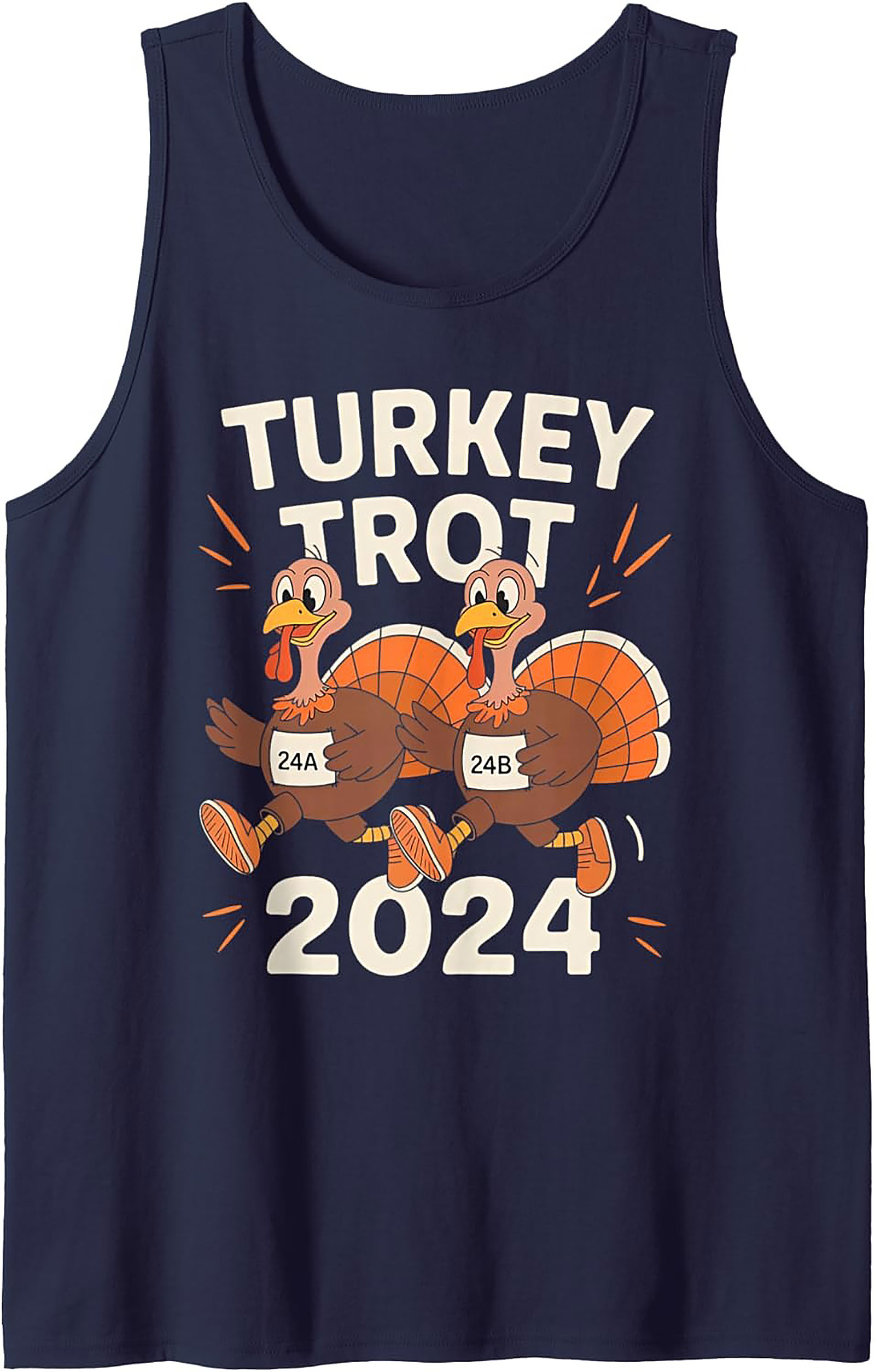 Turkey Trot 2024 Running Tank | Thanksgiving Sleeveless Shirt