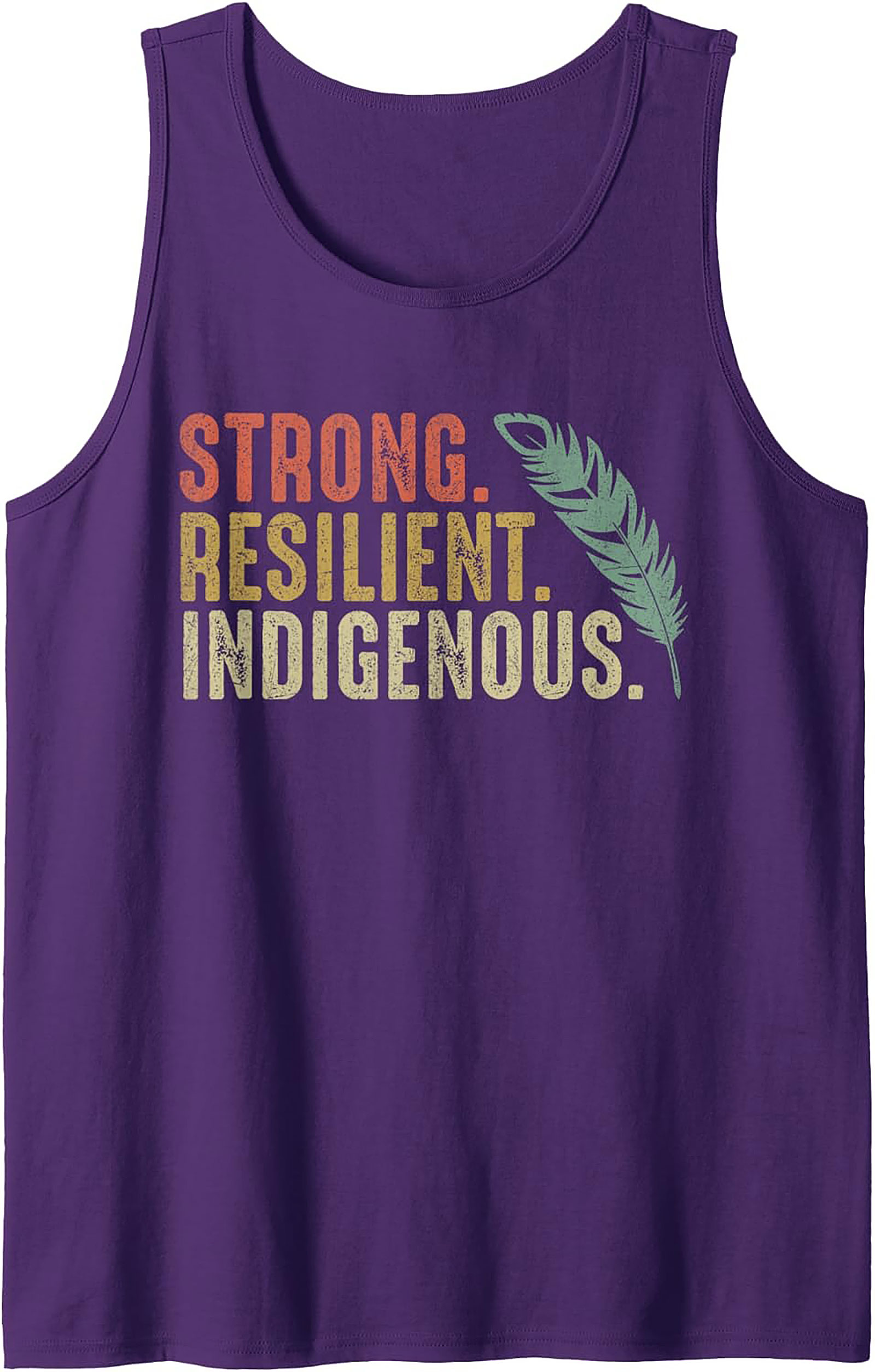 Indigenous Pride Tank Top Strong Resilient Graphic Tank