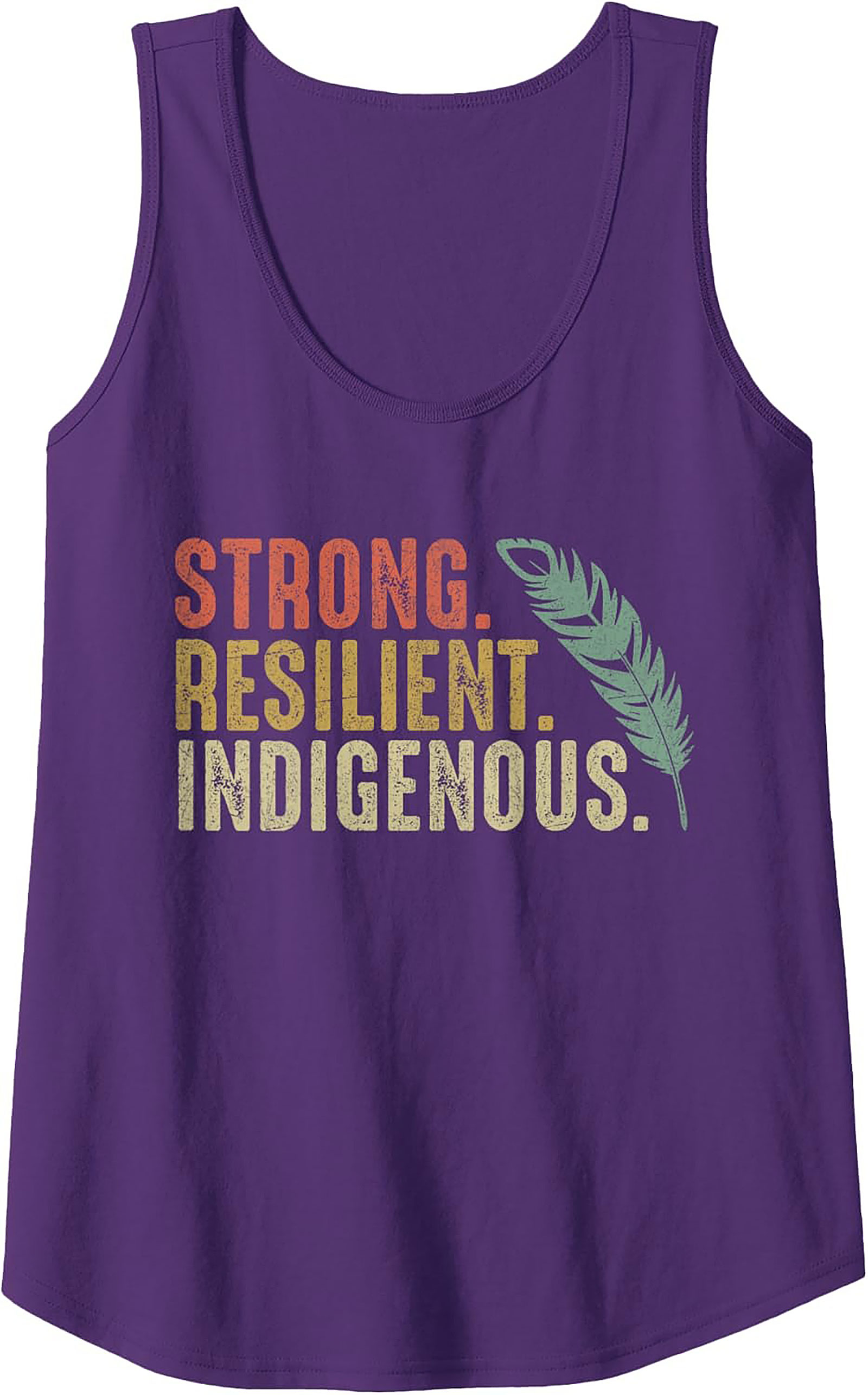 Indigenous Pride Tank Top Strong Resilient Graphic Tank