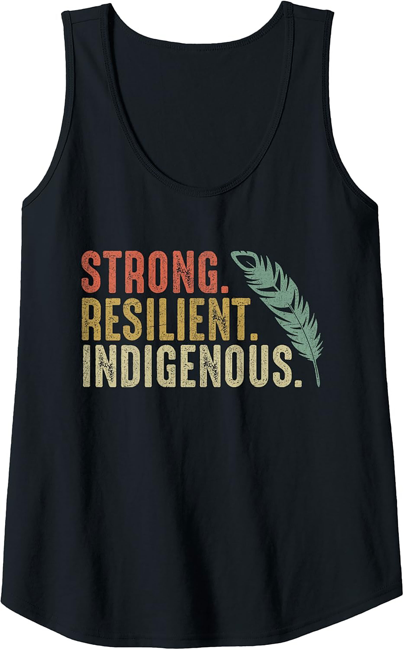 Indigenous Pride Tank Top Strong Resilient Graphic Tank