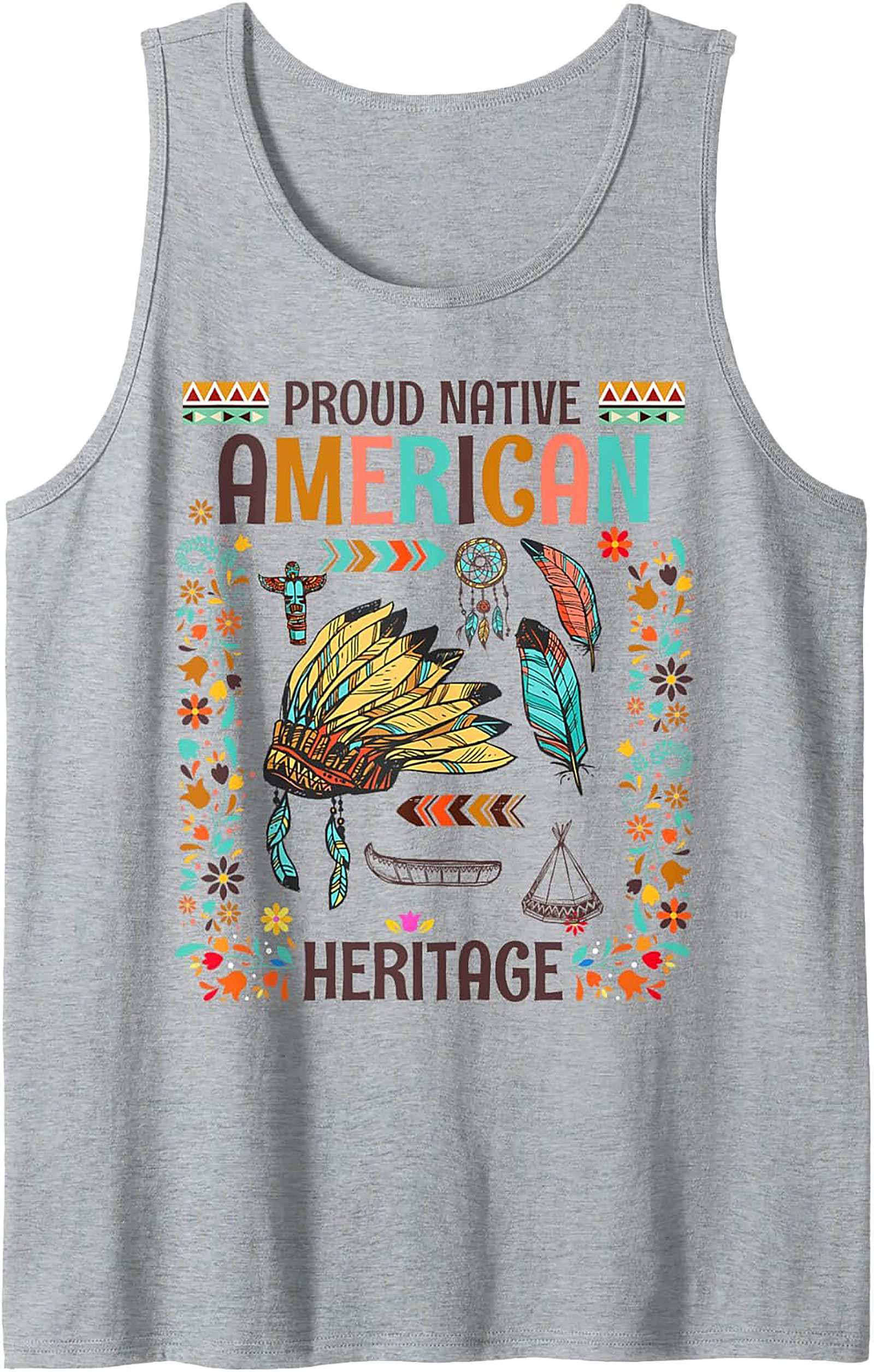 Proud Native American Heritage Graphic Tank Top Gifts