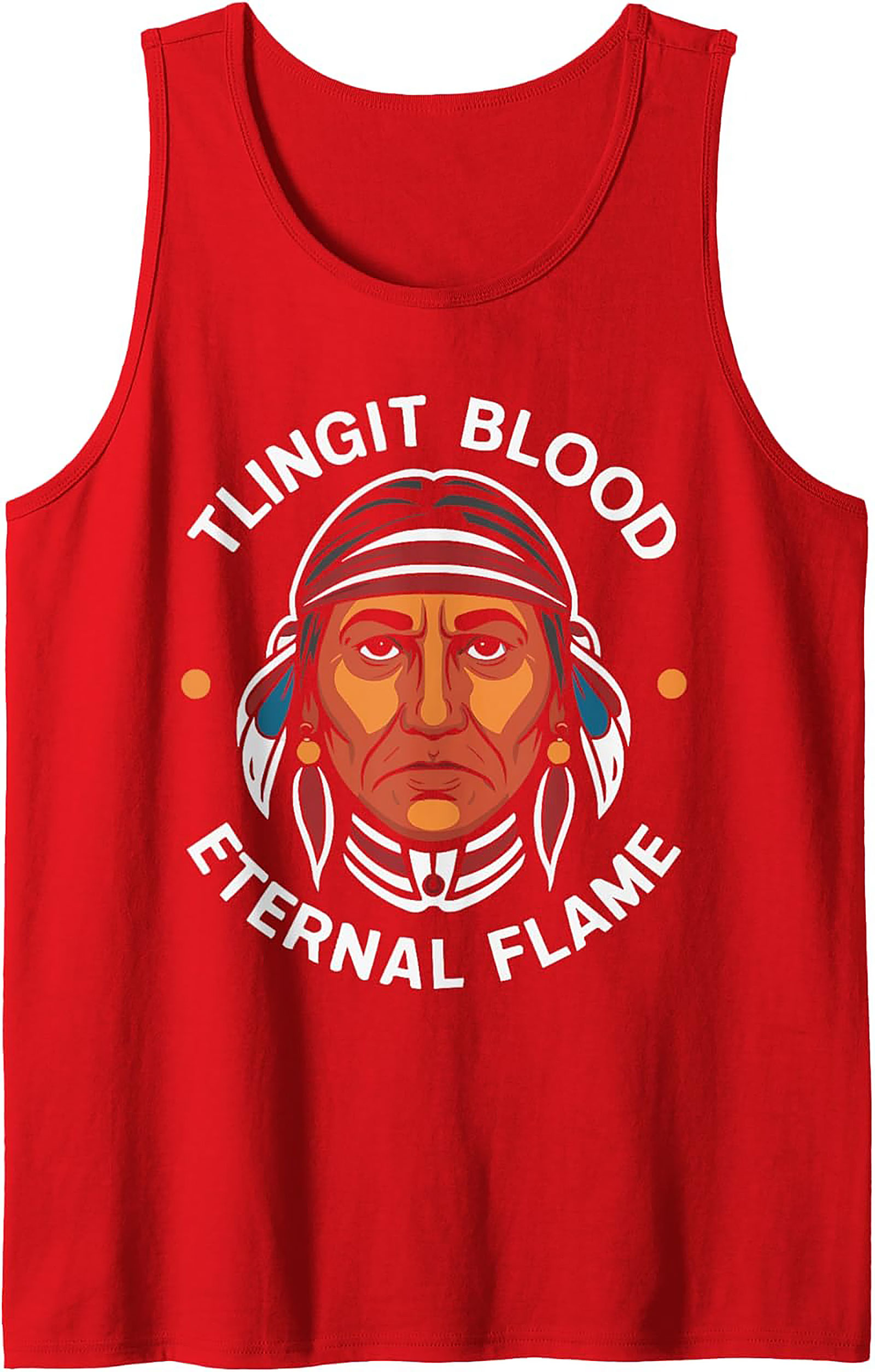 Tlingit Pride Tank Top Eternal Flame Sleeveless Shirt