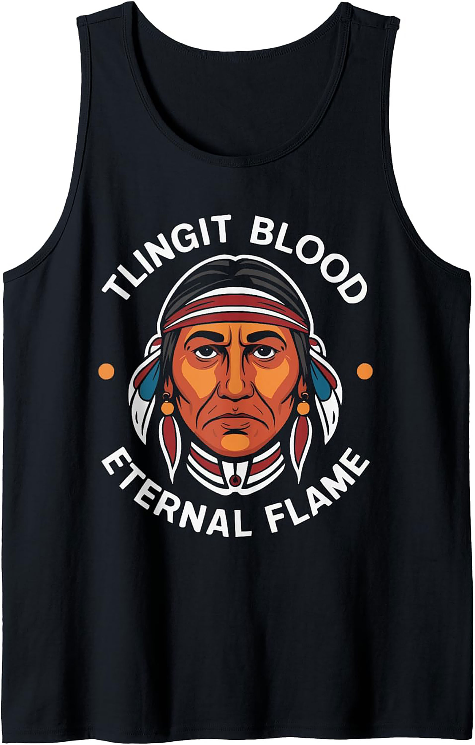 Tlingit Pride Tank Top Eternal Flame Sleeveless Shirt