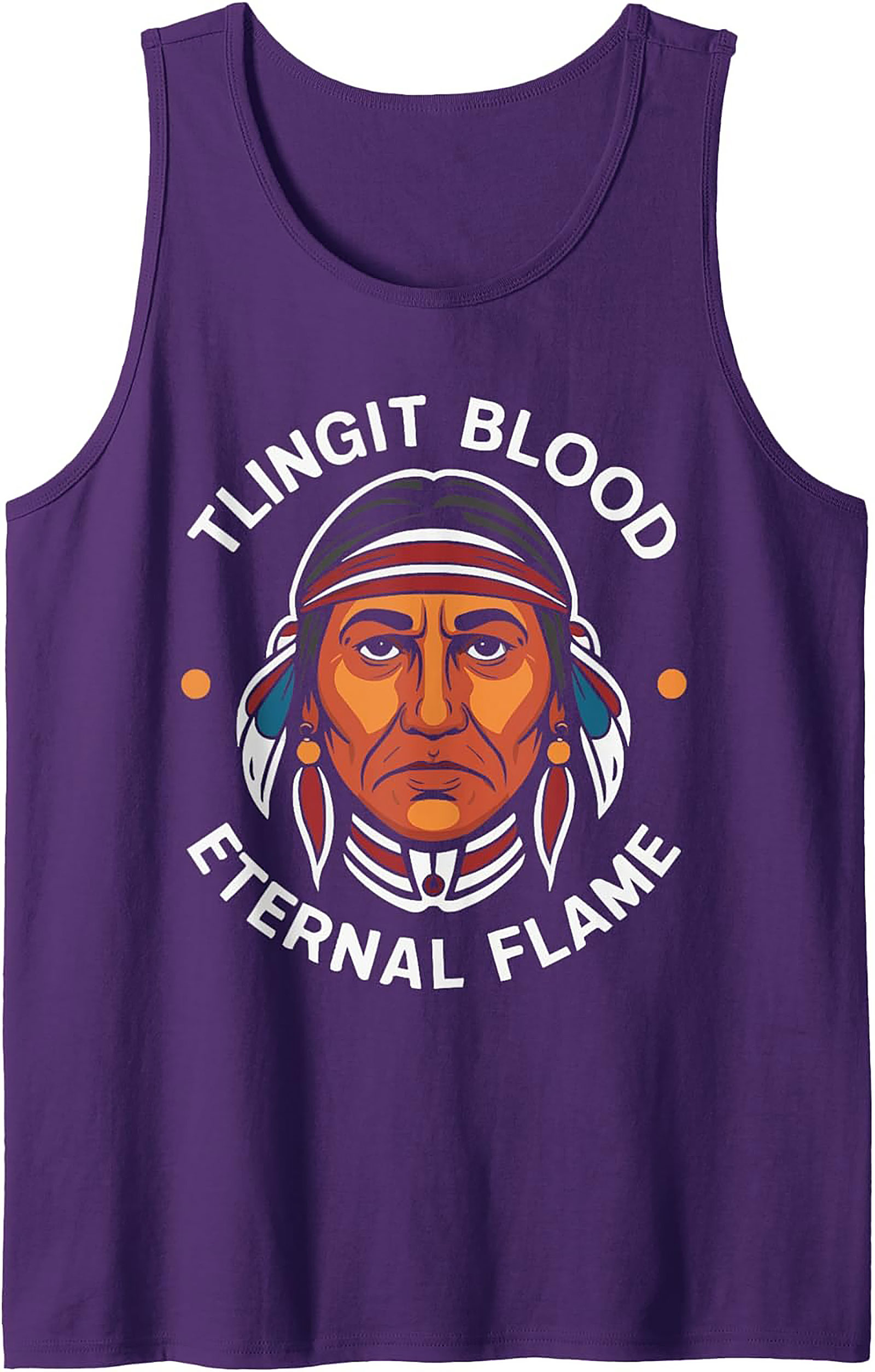 Tlingit Pride Tank Top Eternal Flame Sleeveless Shirt