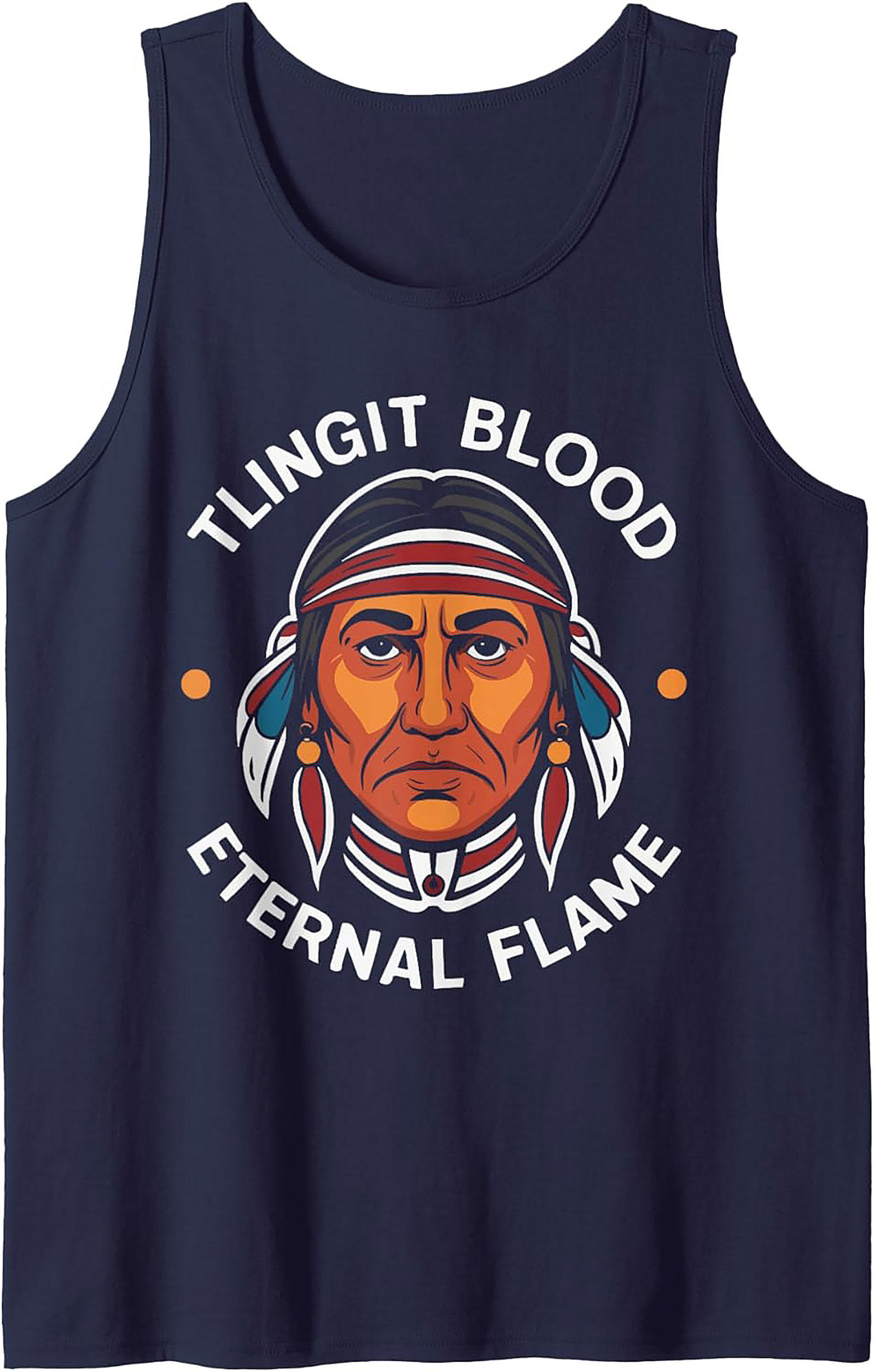 Tlingit Pride Tank Top Eternal Flame Sleeveless Shirt