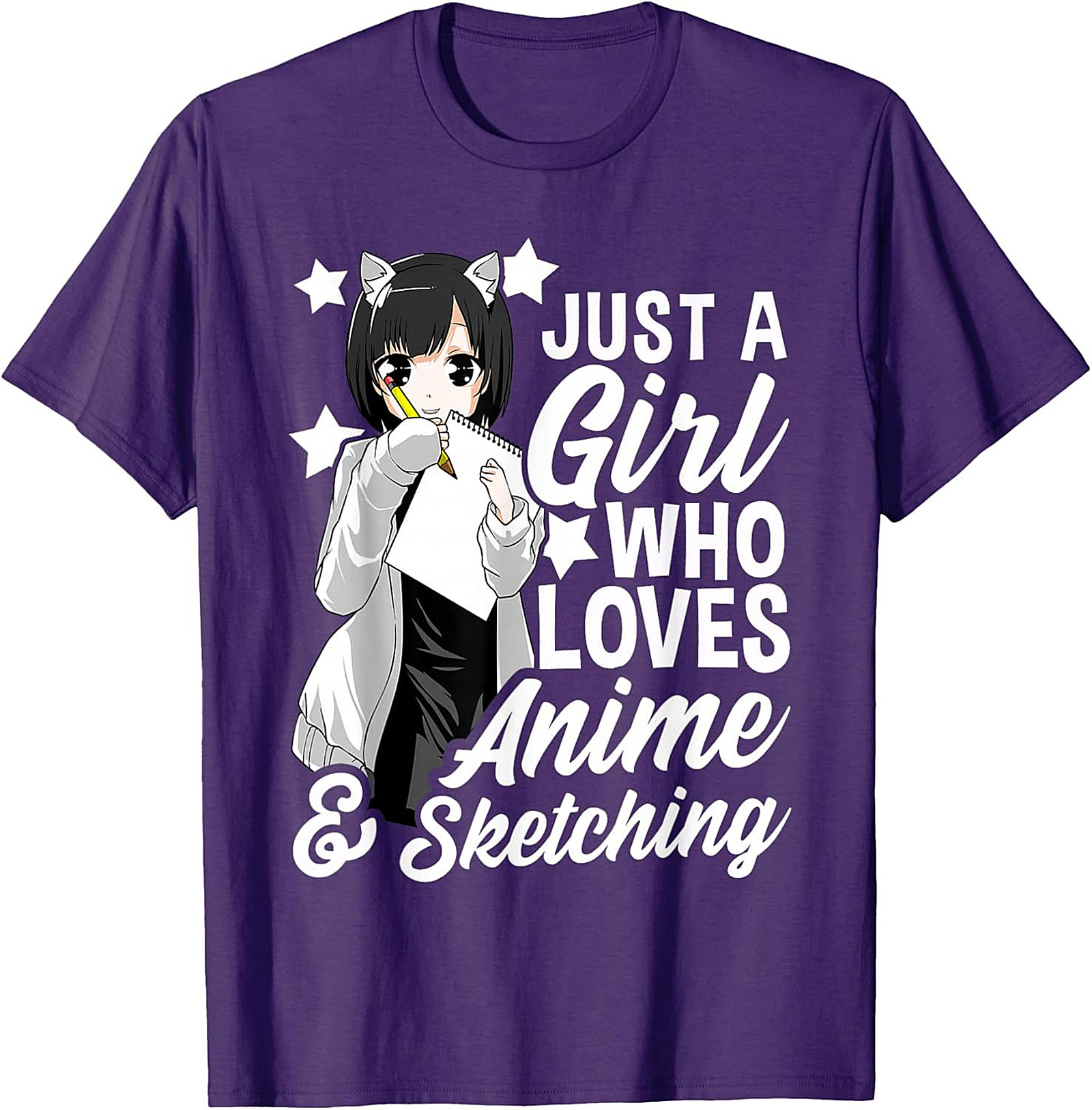 Anime Sketching Graphic Tee | Funny Shirt | Soft Cotton Gift