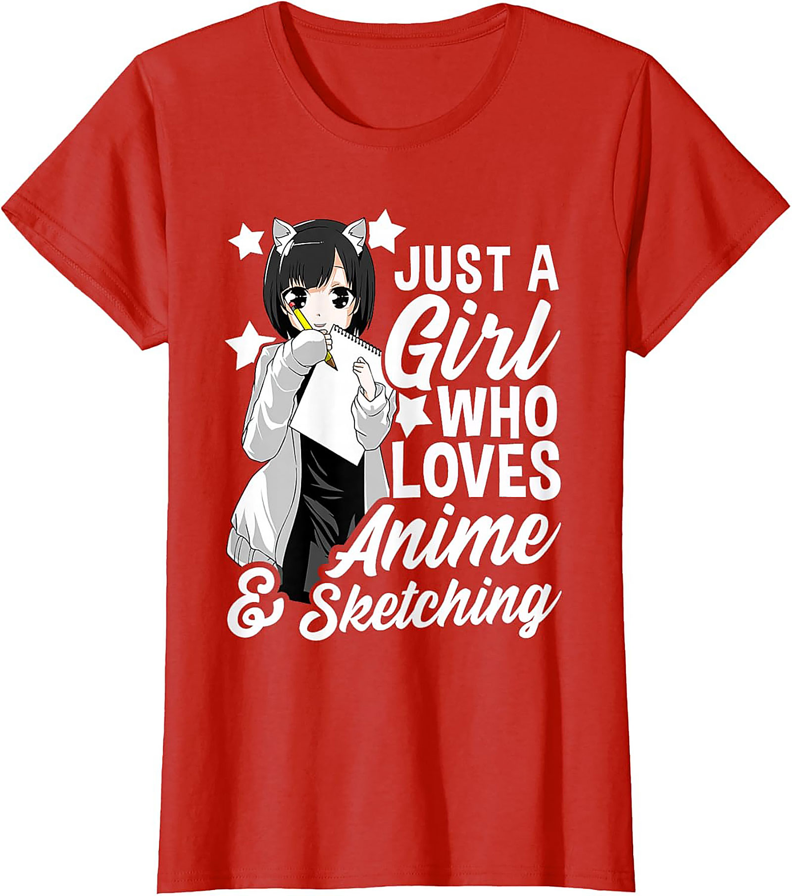 Anime Sketching Graphic Tee | Funny Shirt | Soft Cotton Gift