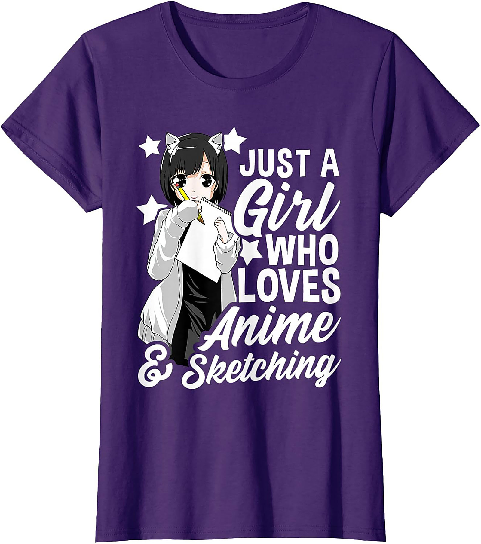 Anime Sketching Graphic Tee | Funny Shirt | Soft Cotton Gift