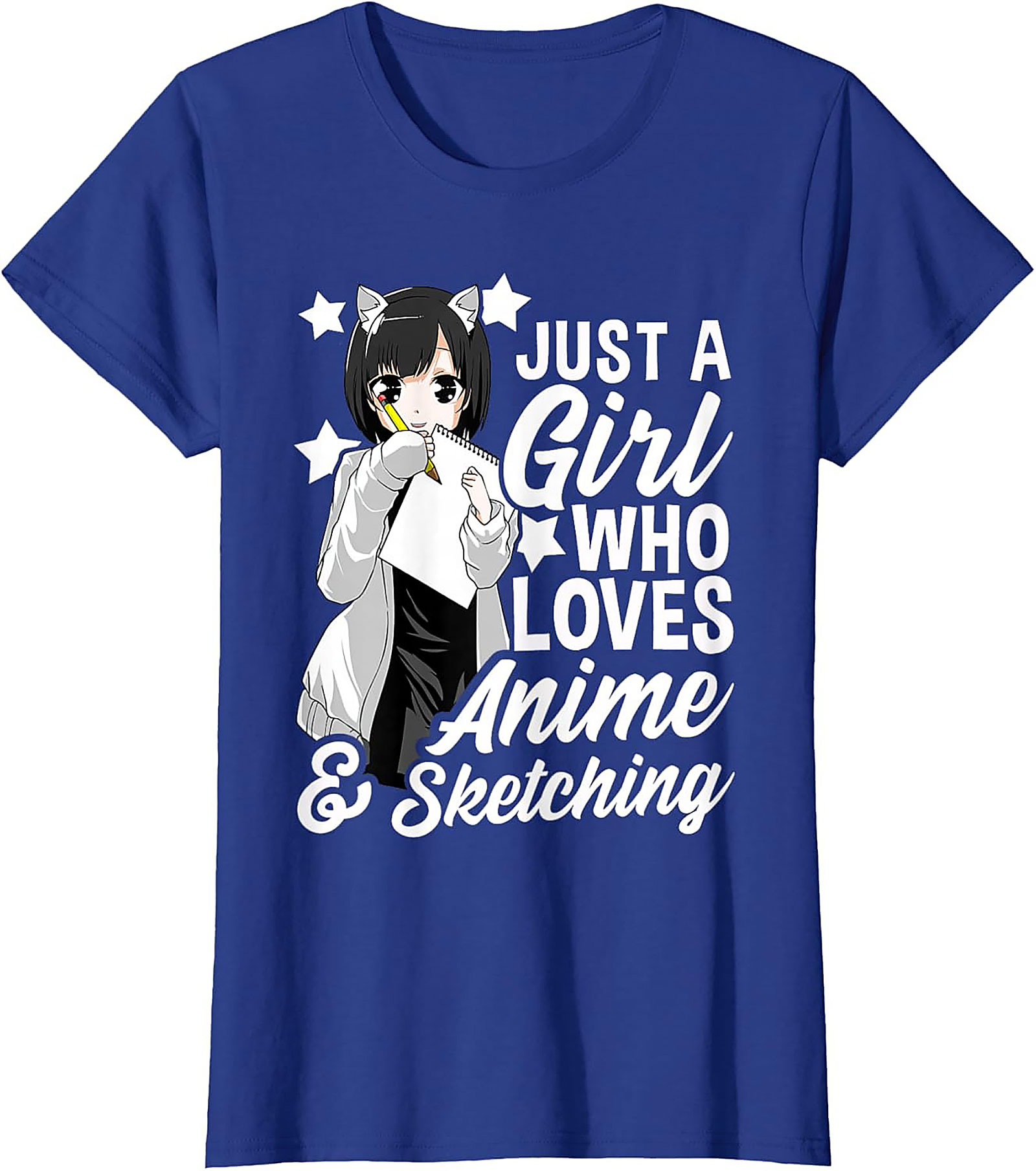 Anime Sketching Graphic Tee | Funny Shirt | Soft Cotton Gift