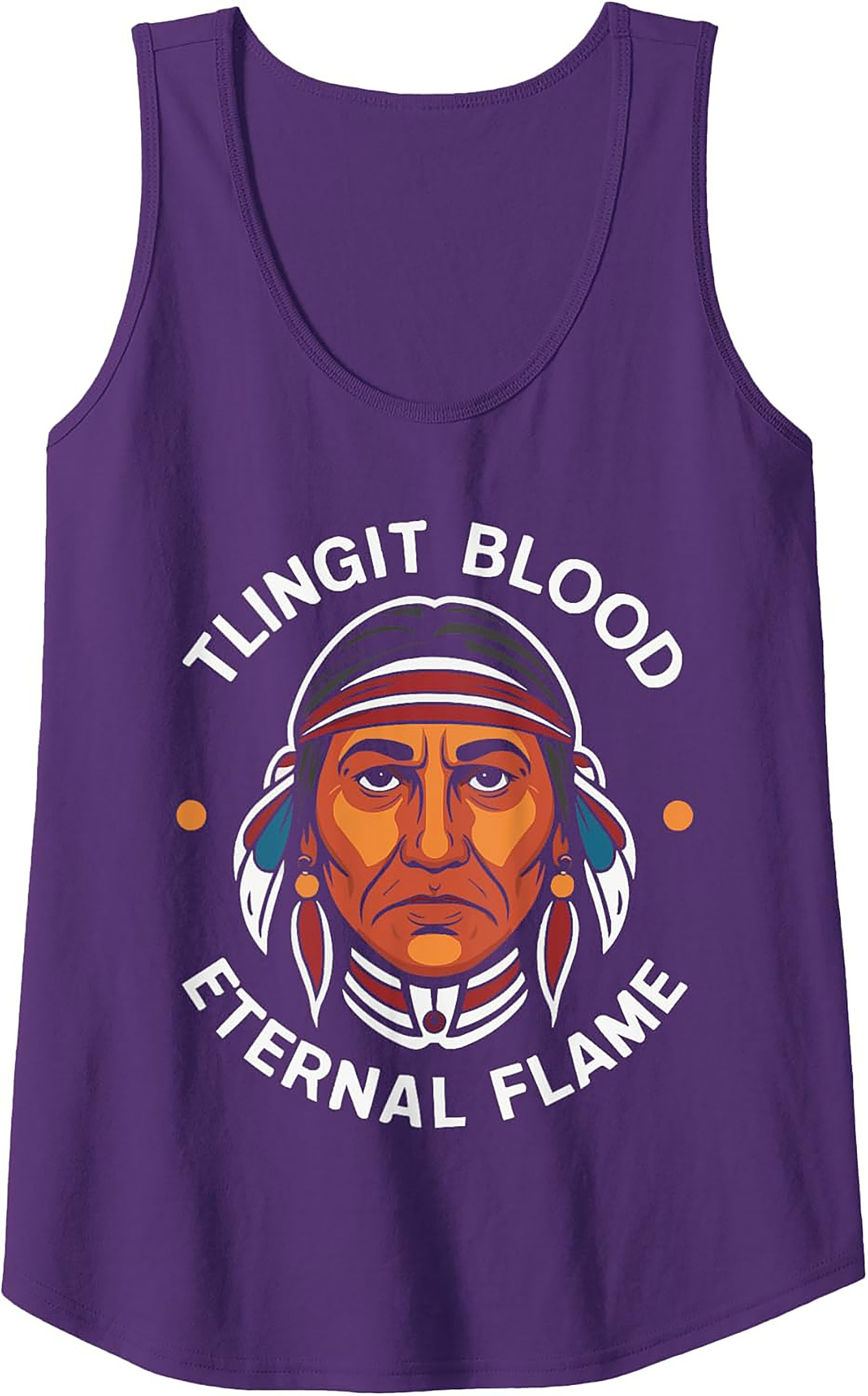 Tlingit Pride Tank Top Eternal Flame Sleeveless Shirt